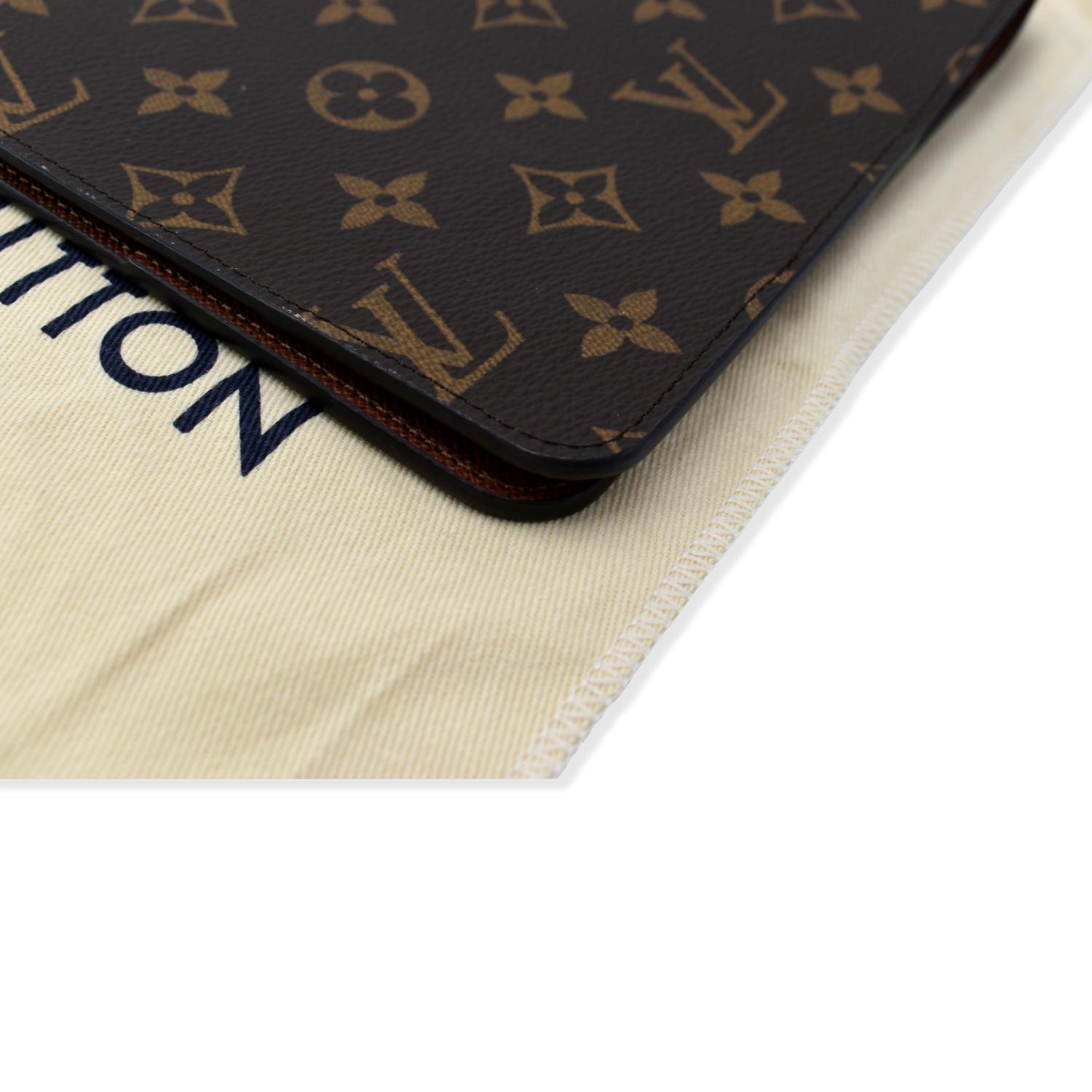 Louis Vuitton Checkbook Cover Monogram Canvas Brown 1280221