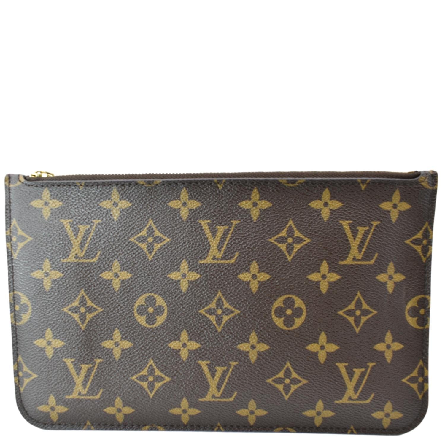 SOLD) 💜💜💜. LV Neverfull Pochette in Monogram w/Beige lining Brand New DM  for pricing We Get The Good Stuff!