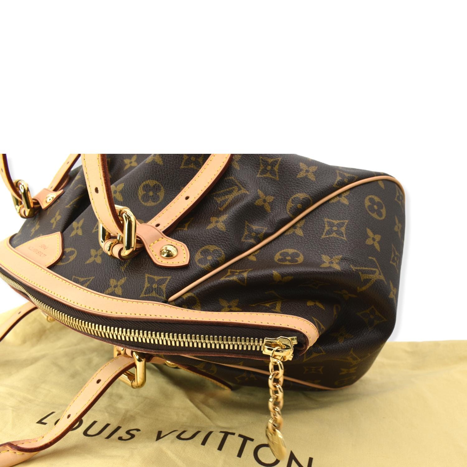 Tivoli cloth handbag Louis Vuitton Brown in Cloth - 26411125