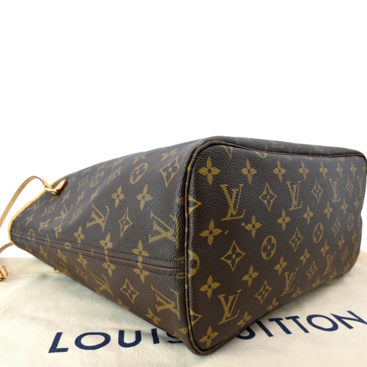 Louis Vuitton NEVERFULL MM MONOGRAM Brown Leather ref.220549