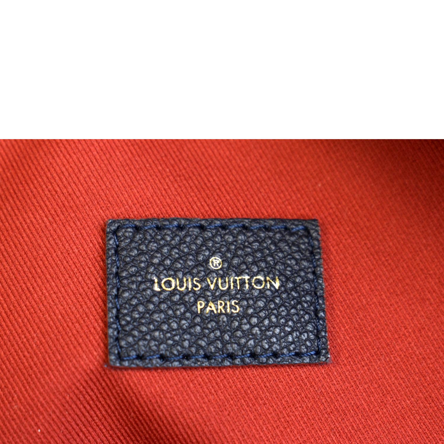 Louis Vuitton Blue Monogram Empreinte Ponthieu PM Dark blue Leather  ref.749992 - Joli Closet