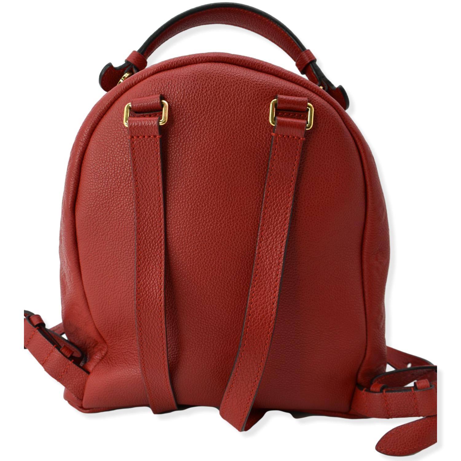 Louis Vuitton Ultra Rare Red Monogram Vernis Morton Drawstring Hobo Backpack  8610177