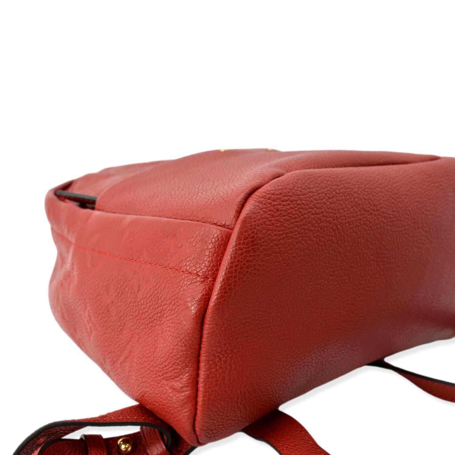 Louis Vuitton Sorbonne Backpack Monogram Empreinte Leather Red 219718144