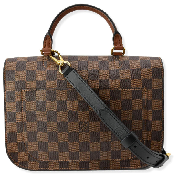 LOUIS VUITTON Beaumarchais Damier Ebene Shoulder Bag Brown