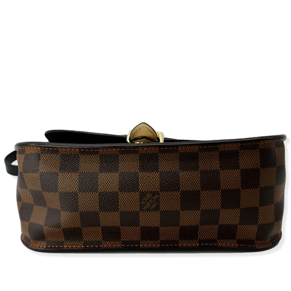 LOUIS VUITTON Beaumarchais Damier Ebene Shoulder Bag Brown