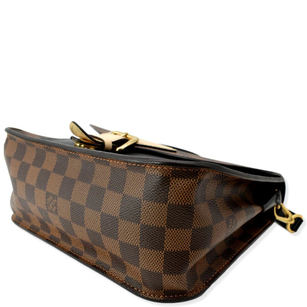 LOUIS VUITTON Beaumarchais Damier Ebene Shoulder Bag Brown