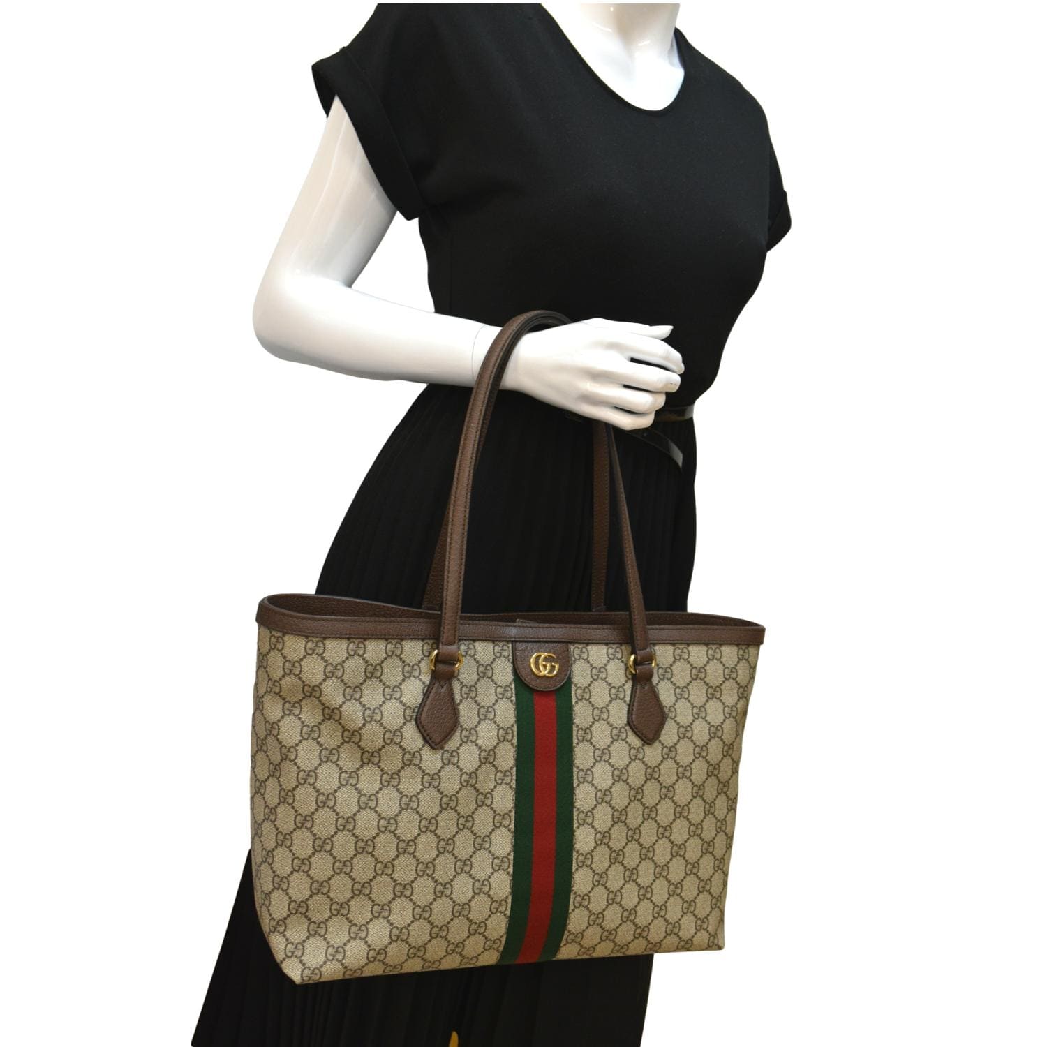 Gucci 2023 Medium Ophidia Shopping Bag Totes