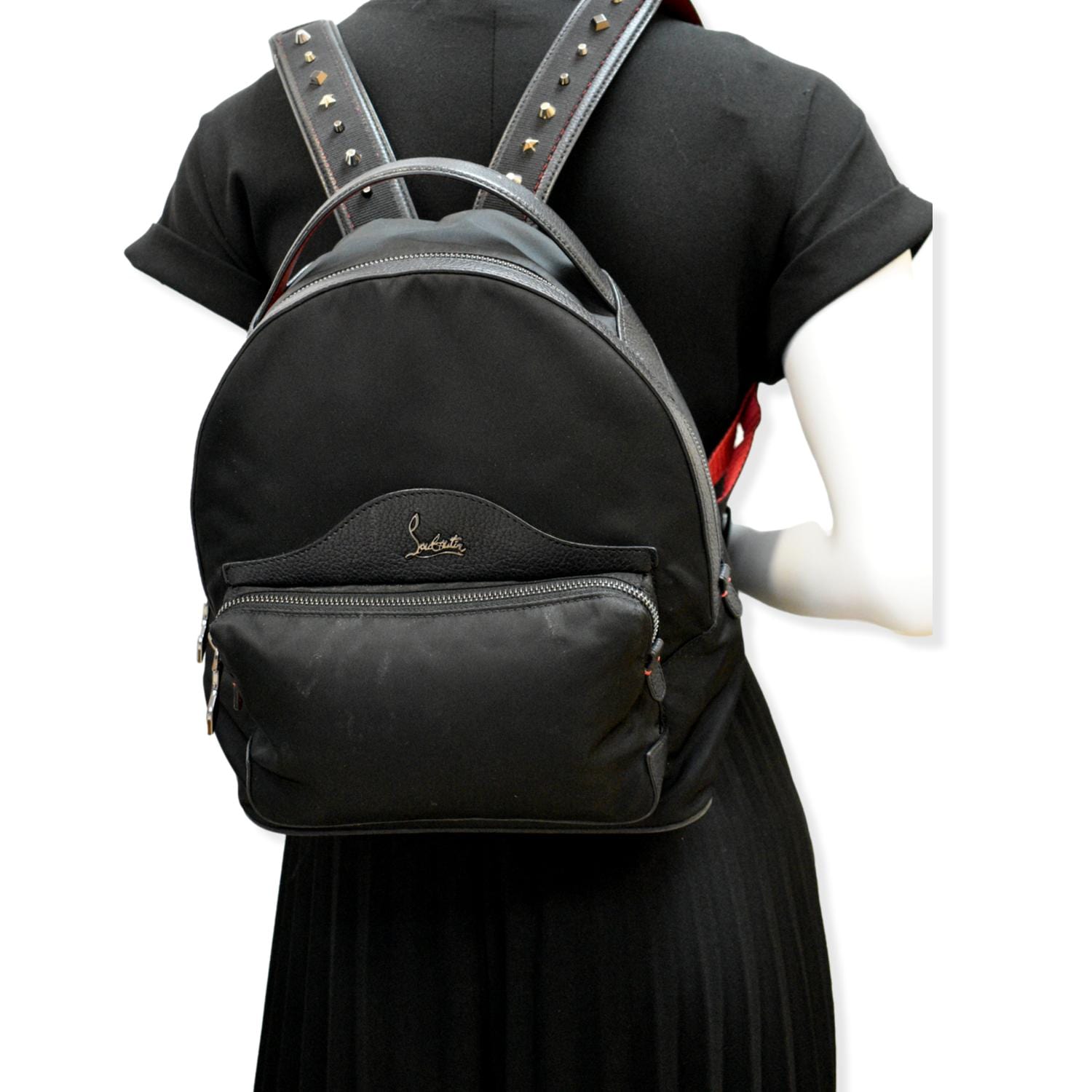 Christian Louboutin leather backpack with shoulder strap Black ref.492444 -  Joli Closet