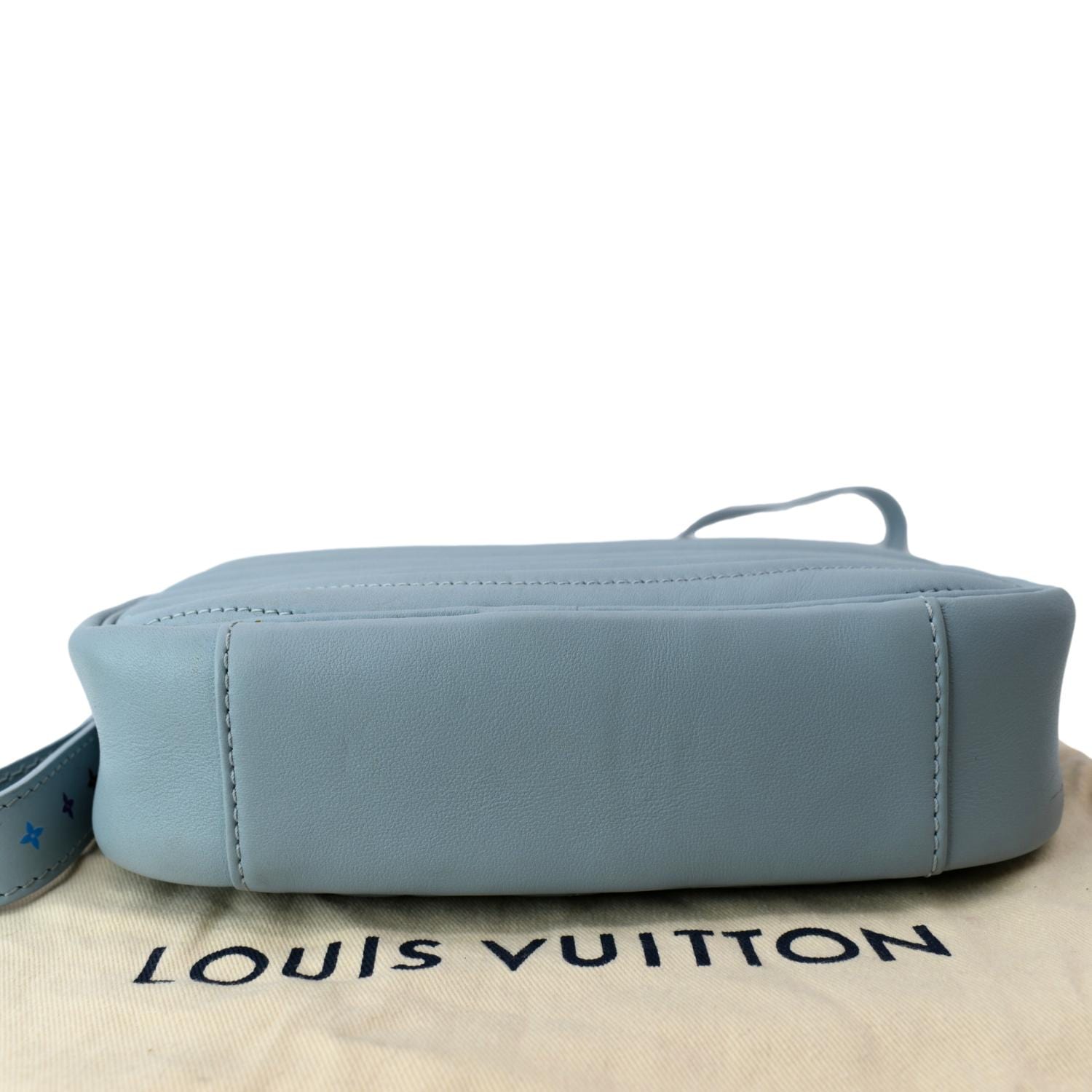 LOUIS VUITTON Epi New Wave Camera Bag Shoulder Bag LV Light Blue