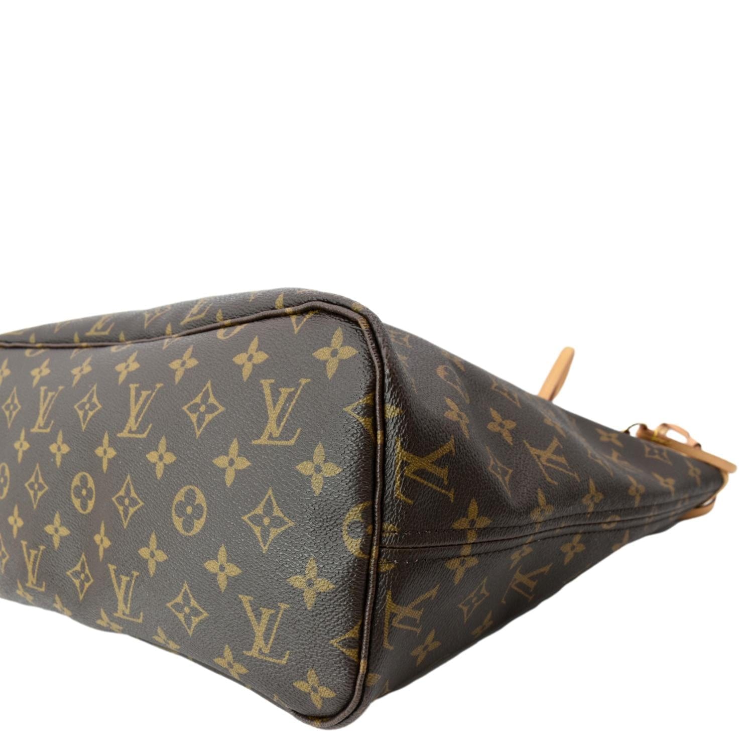 Authenticated Used Louis Vuitton Monogram Mini Run Neverfull MM Sepia  M40515 Tote Bag 