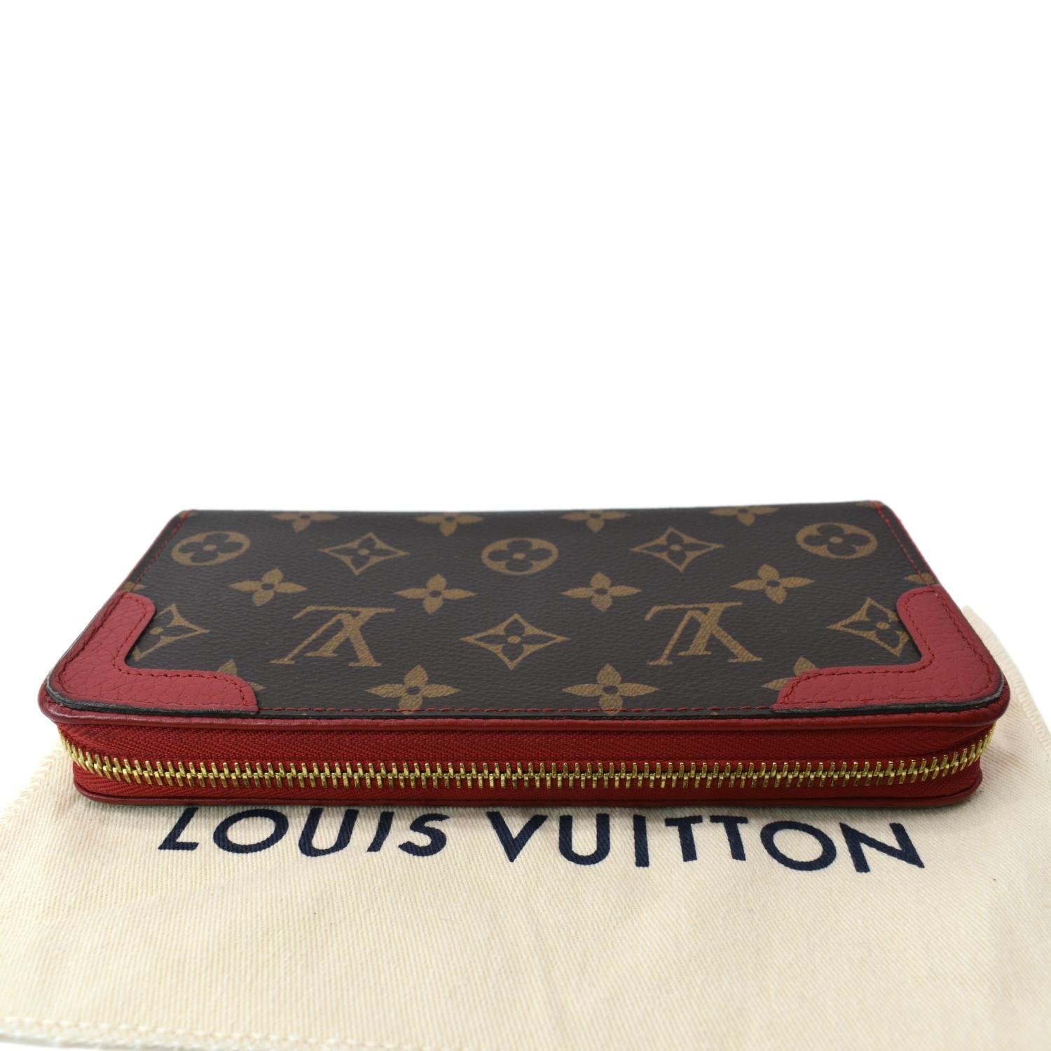 Louis Vuitton Monogram Red Retiro Flap Wallet –