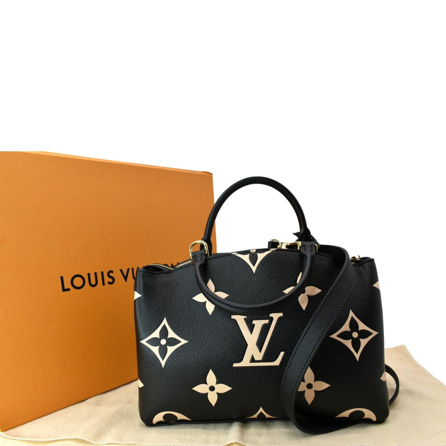 NEW Louis Vuitton Petit Palais Bicolor Monogram Empriente Leather Bag Black