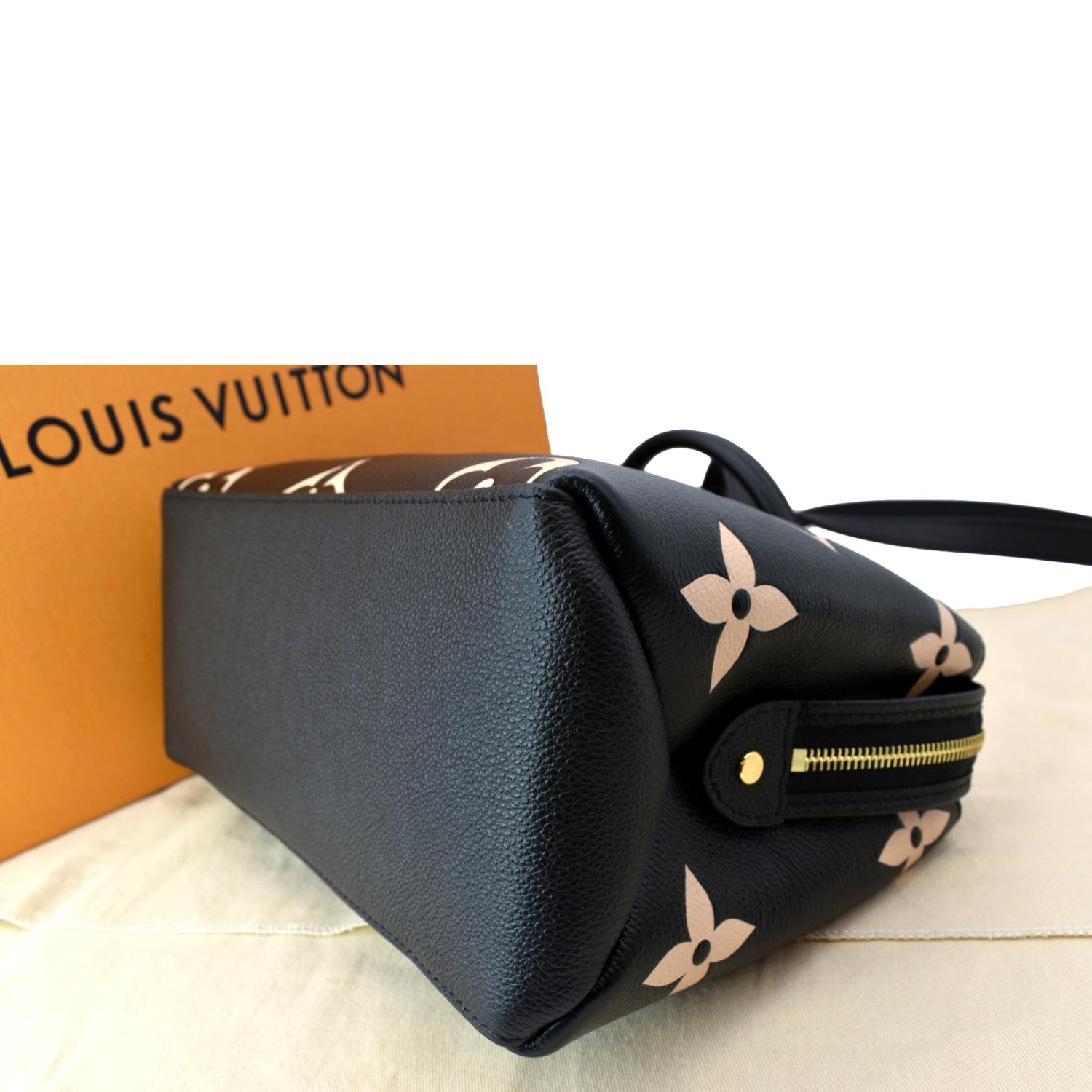 Louis+Vuitton+Petit+Palais+Crossbody+Black%2FBeige+Leather for sale online