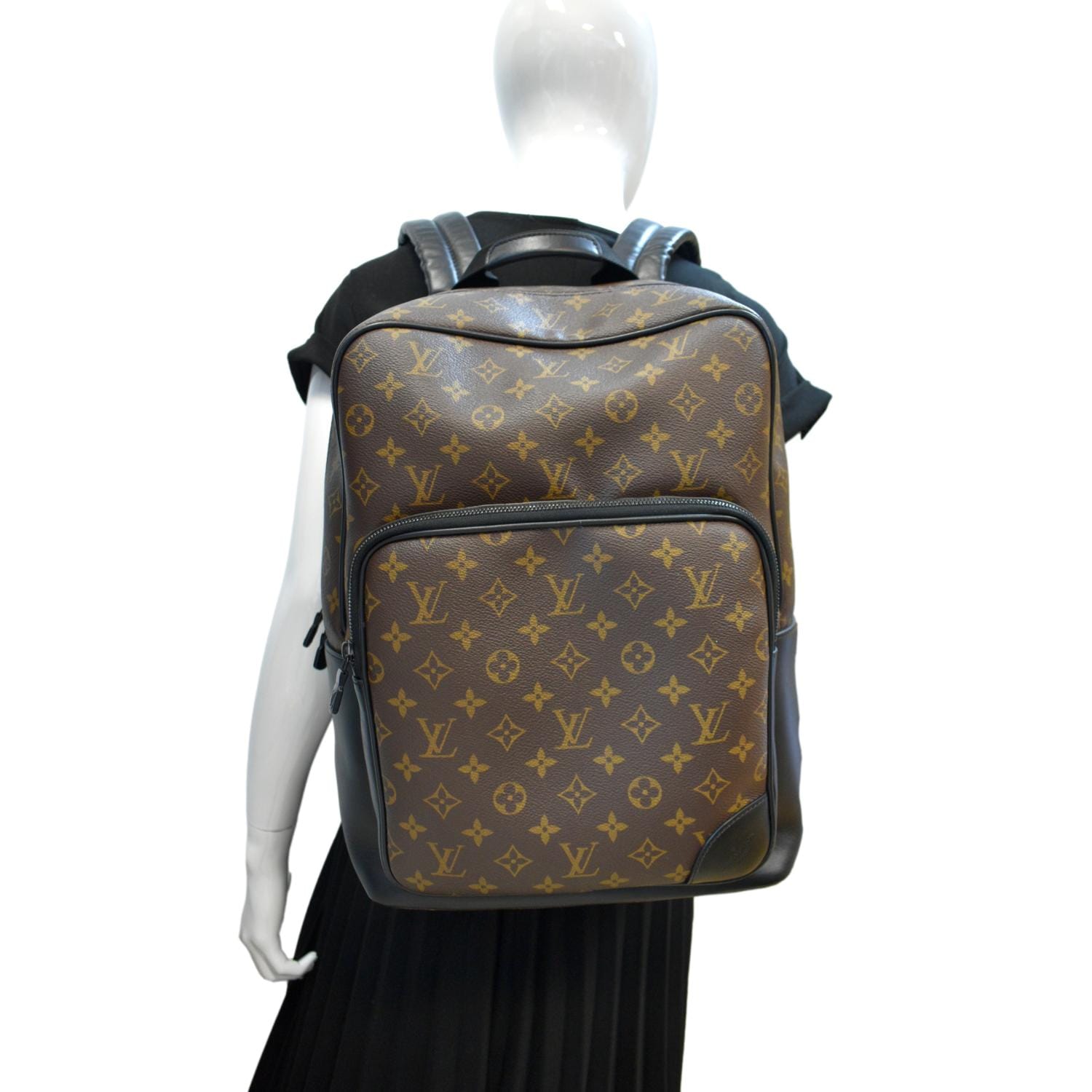 Louis Vuitton Monogram Macassar Canvas Dean Backpack Bag M45335 Brown Cloth  ref.980797 - Joli Closet