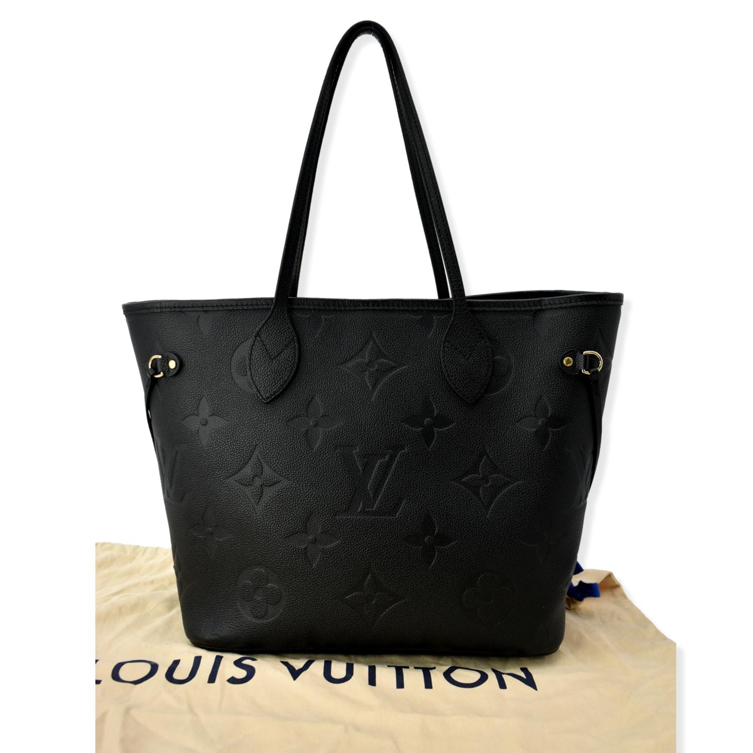 DHgate Finds - Louis Vuitton Neverfull MM Black Empreinte Monogram Logo  Tote Bag Unboxing & Review 