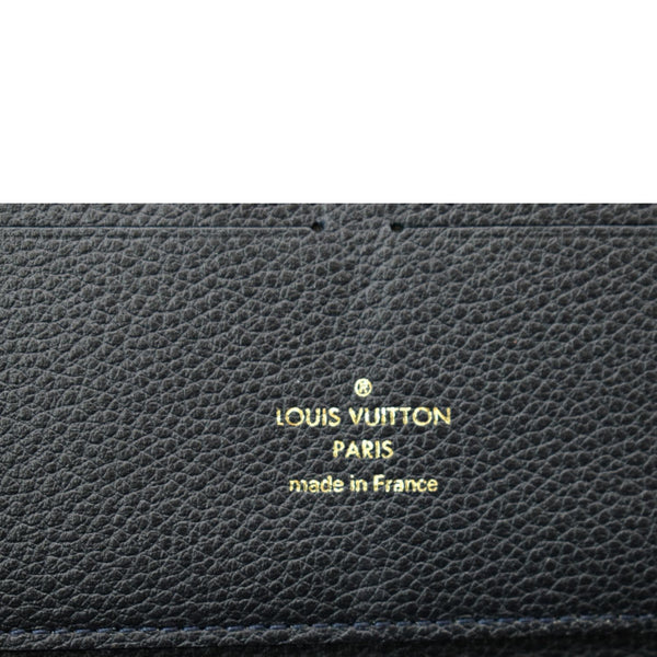 LOUIS VUITTON Monogram Empreinte Leather Zippy Wallet Black