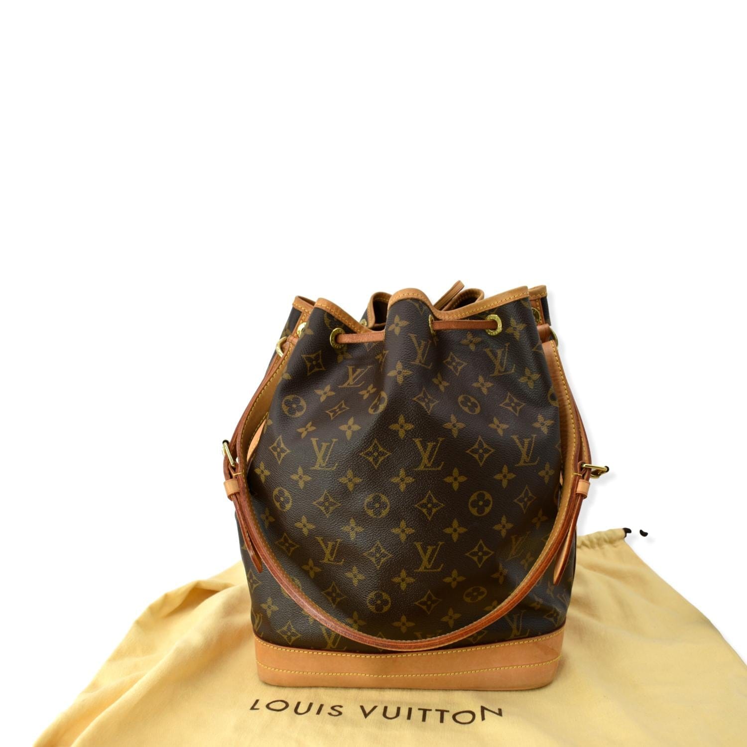 LOUIS VUITTON Monogram Noe Large Brown Shoulder Bag