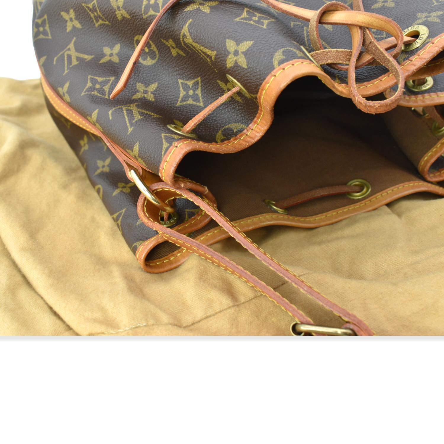 Louis Vuitton Noe Purse Monogram Brown In Coated Leather With Gold-tone