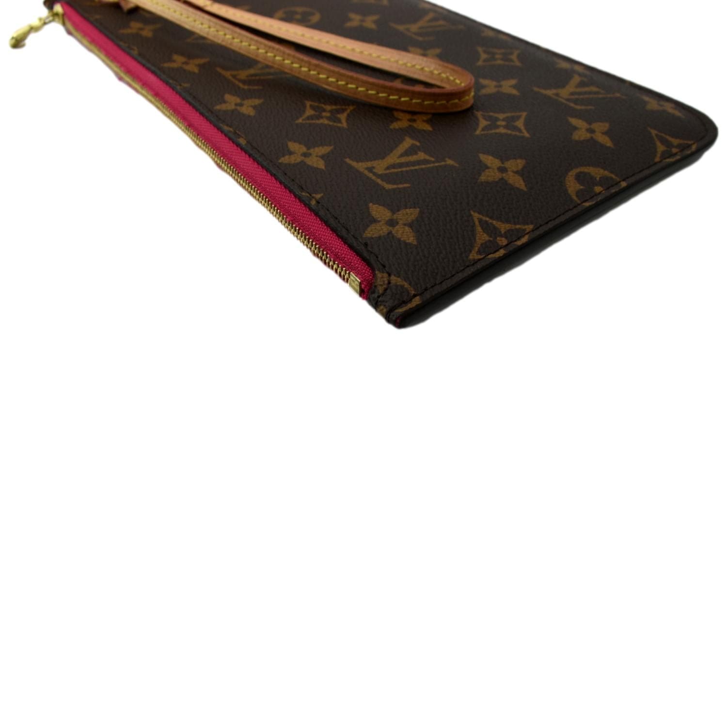 Louis Vuitton MONOGRAM SMALL POCHETTE ACCESSOIRES Wristlet Shoulder Bag BNIB