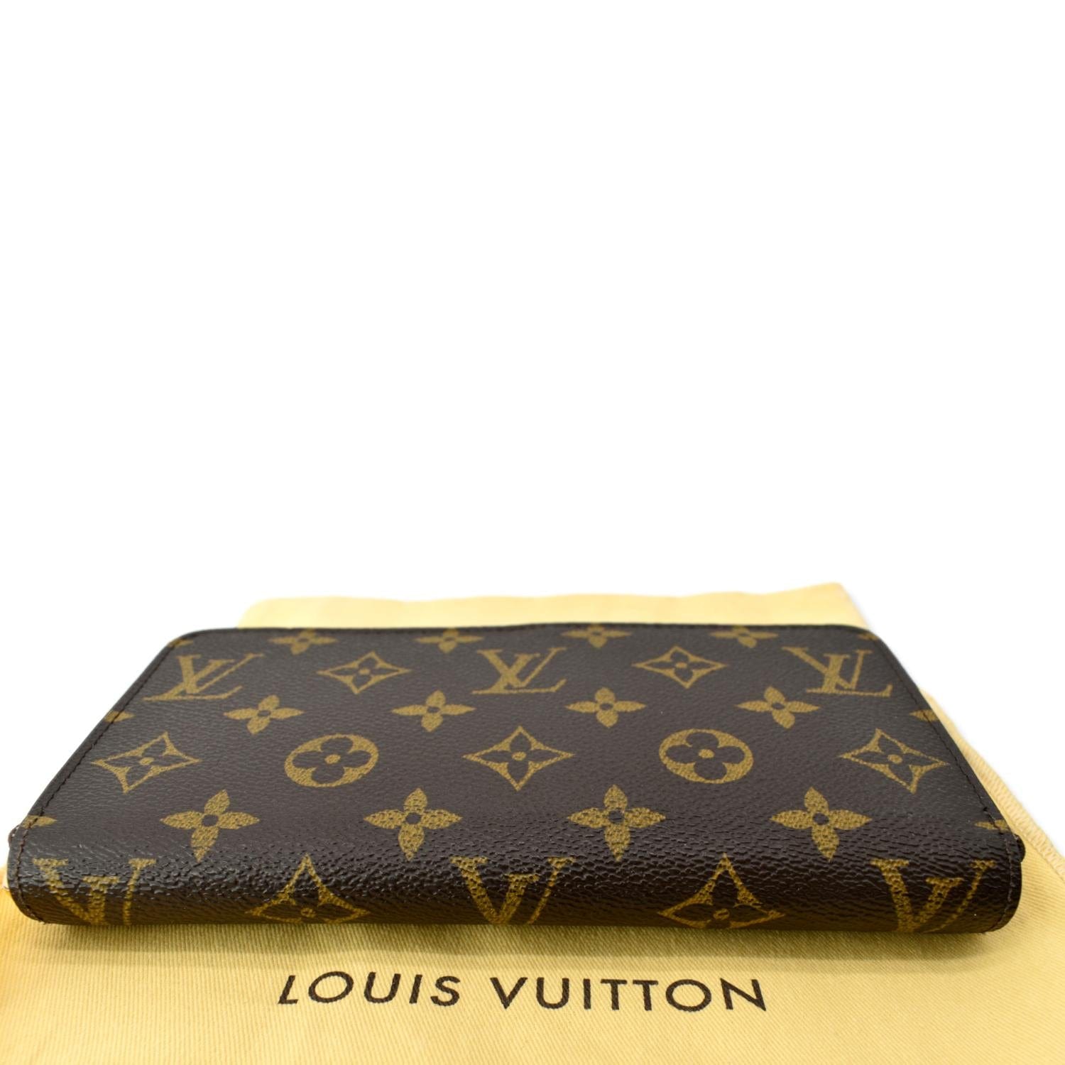 Louis Vuitton Brown, Pattern Print LV Monogram Coated Canvas Zippy Multicartes