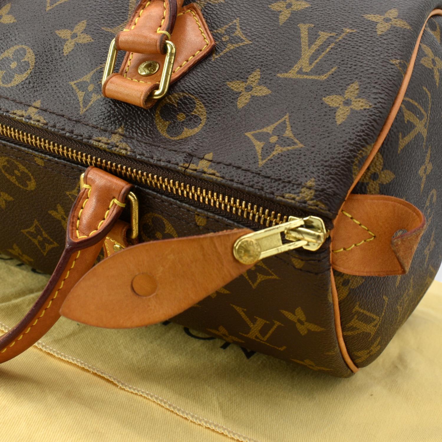 Speedy handbag Louis Vuitton Brown in Synthetic - 34502123