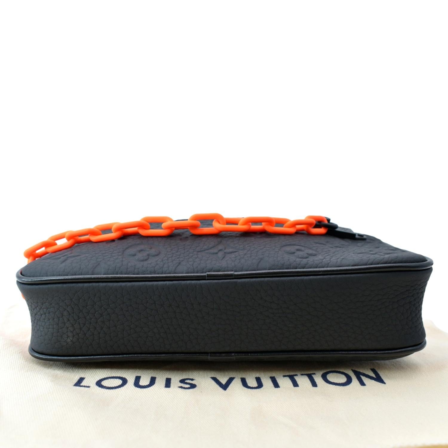 Louis Vuitton Pochette Volga Monogram Empreinte Orange Black für
