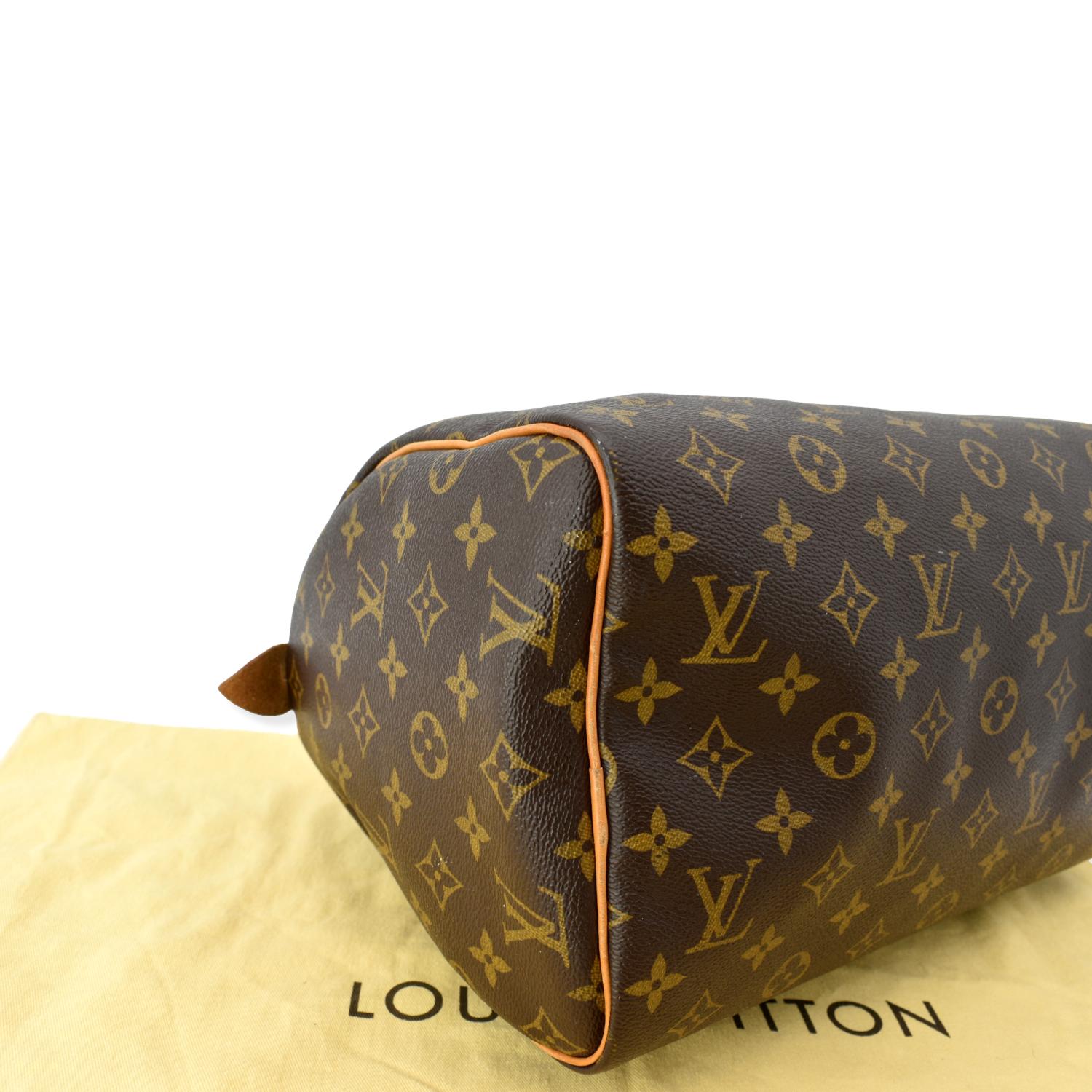 Speedy handbag Louis Vuitton Brown in Synthetic - 34502123