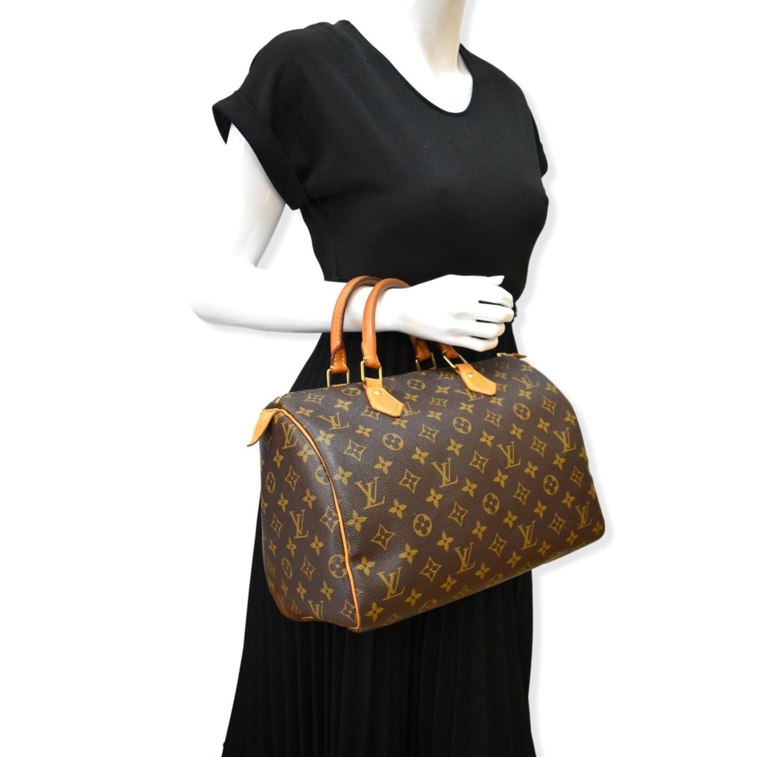 Authenticated used Louis Vuitton Monogram D'Anther Speedy 30 Argent M95398 Handbag Bag, Adult Unisex, Size: (HxWxD): 20cm x 30cm x 17cm / 7.87'' x
