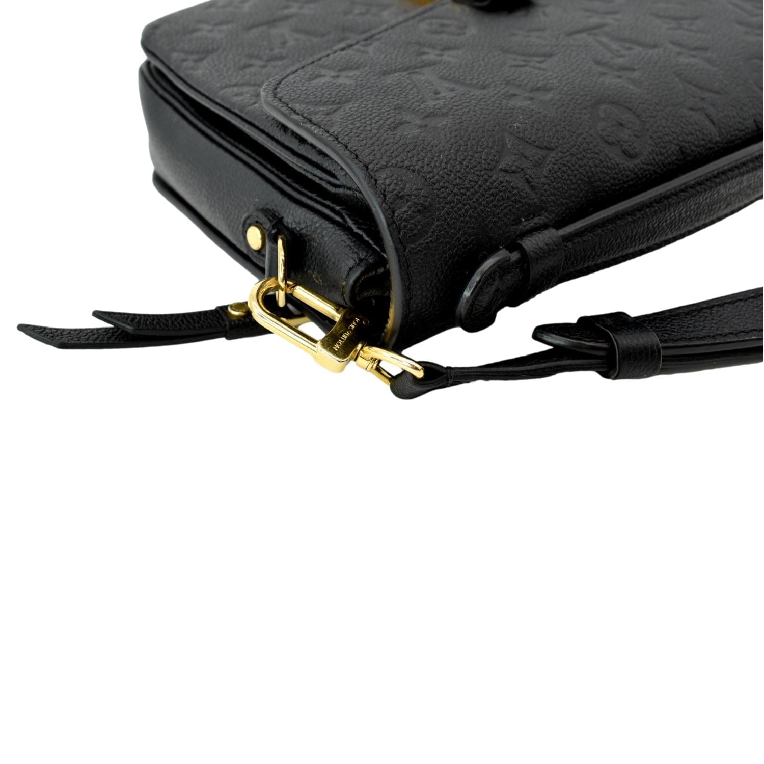 Louis+Vuitton+Pochette+M%C3%A9tis+Crossbody+Black+Leather for sale