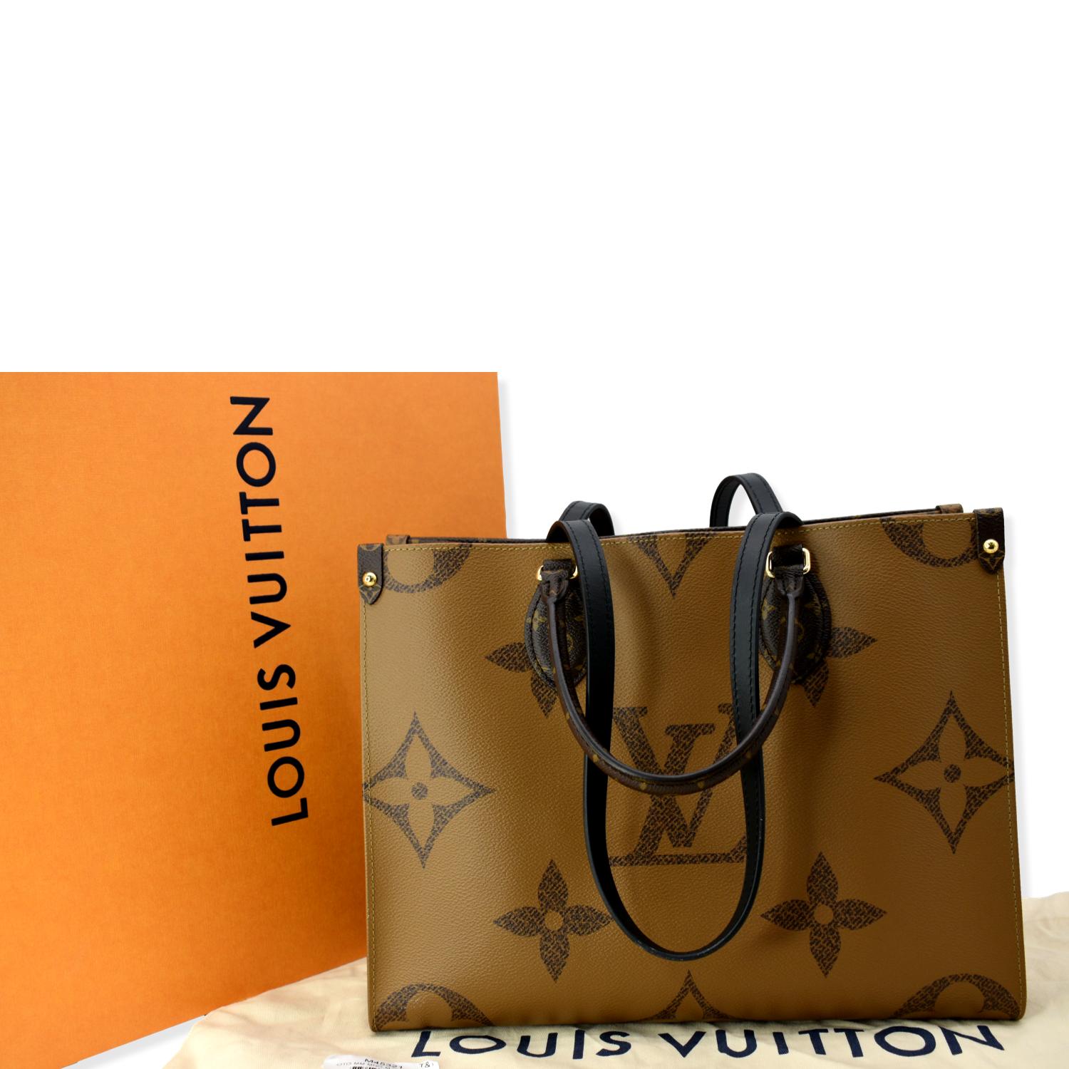 Original Copy Louis Vuitton M45321 OnTheGo MM Tote Bag Monogram and Monogram  Reverse Coated Canvas