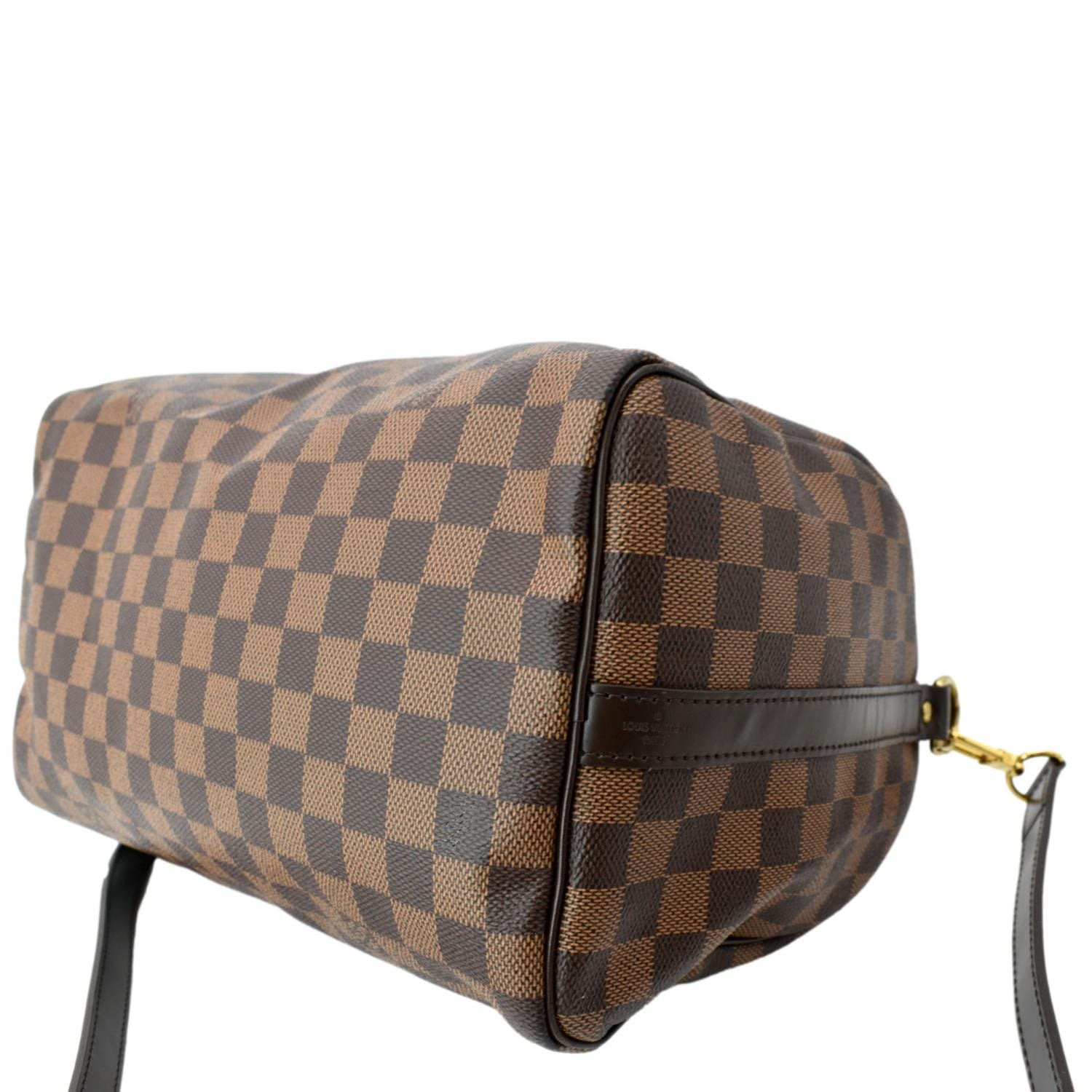 Louis Vuitton Speedy Handbag Damier Fur 30 Brown 2193461