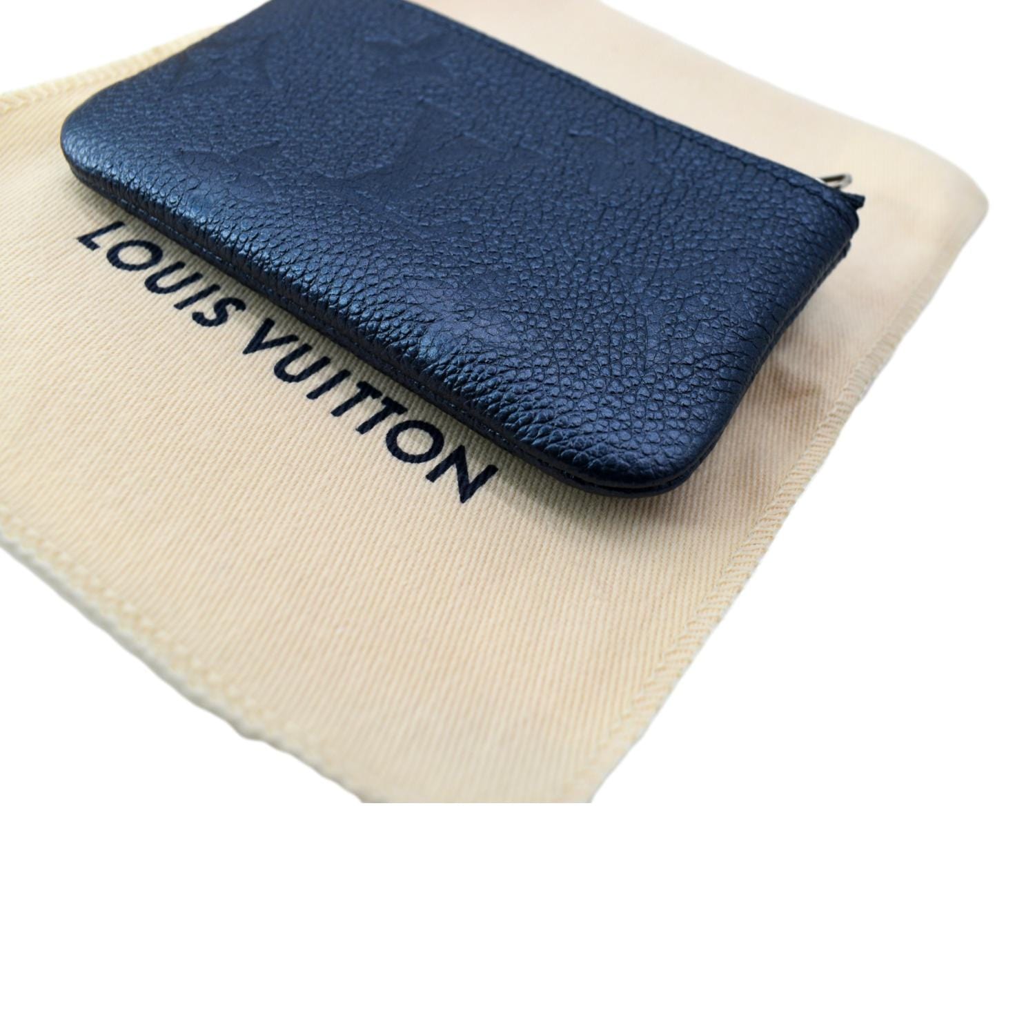 Louis Vuitton Clea Empeinte Blue Leather Compact Wallet