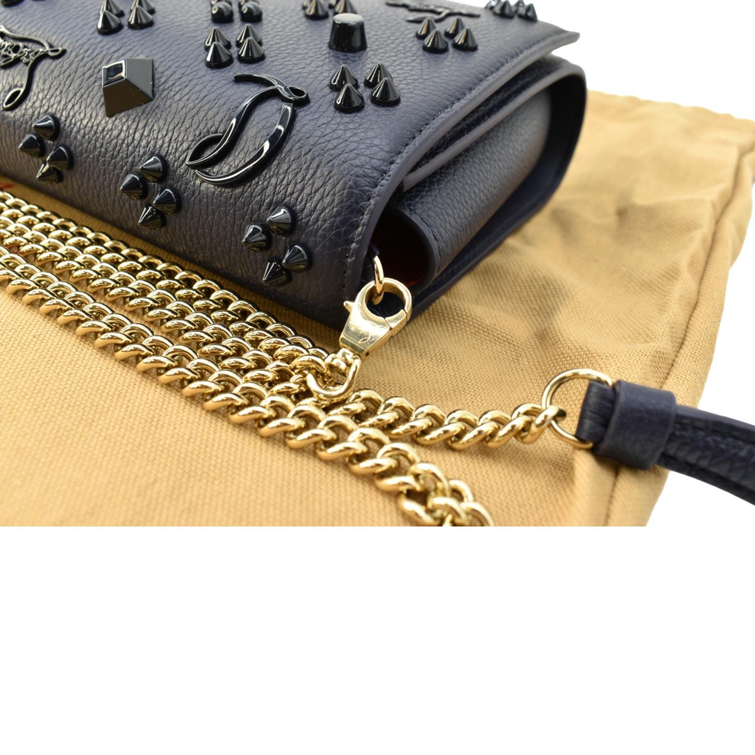 Christian Louboutin Paloma Medium Leather Tote Bag In Black/ultrablack