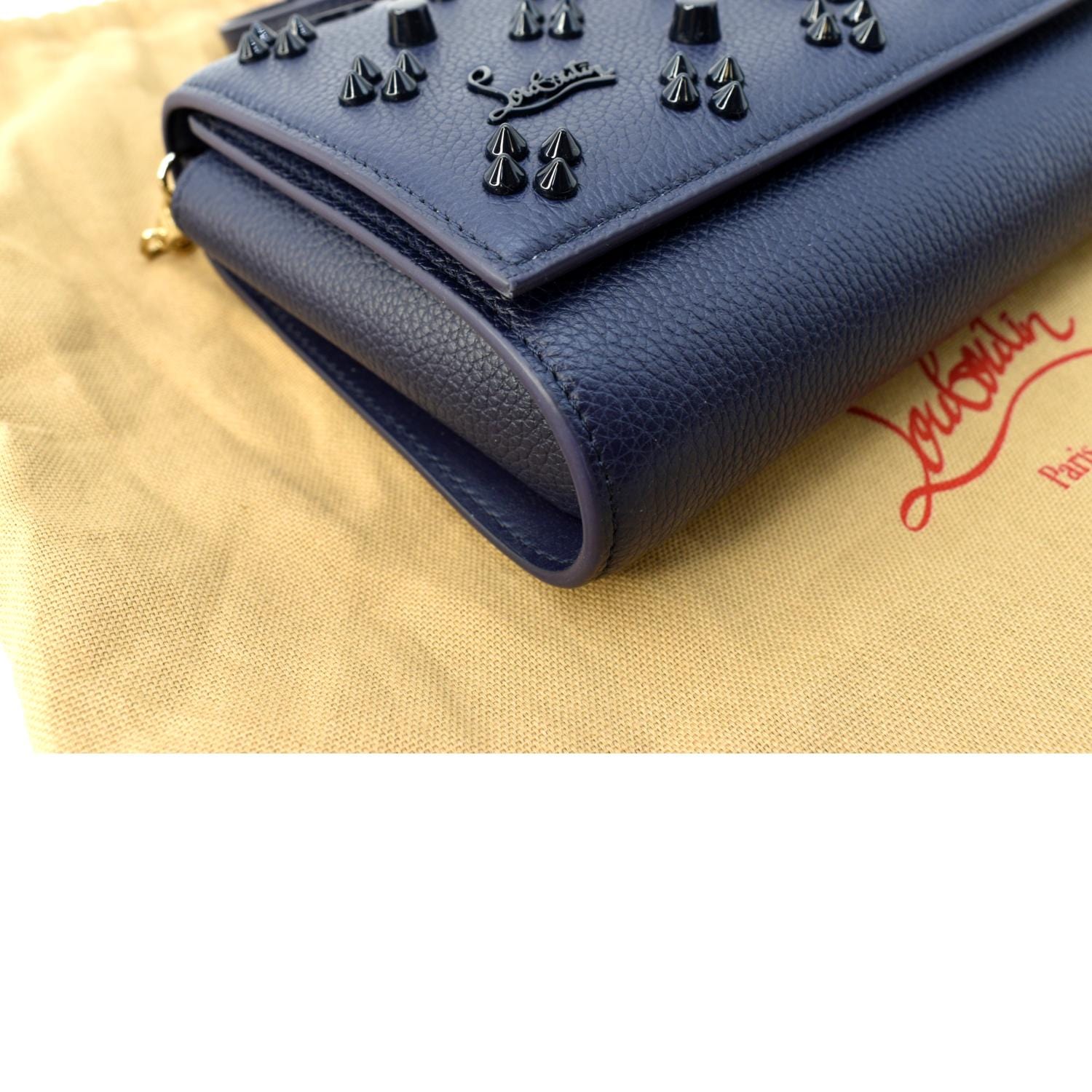 new CHRISTIAN LOUBOUTIN Paloma Kraft PVC paper bag craft medium satchel  tote bag
