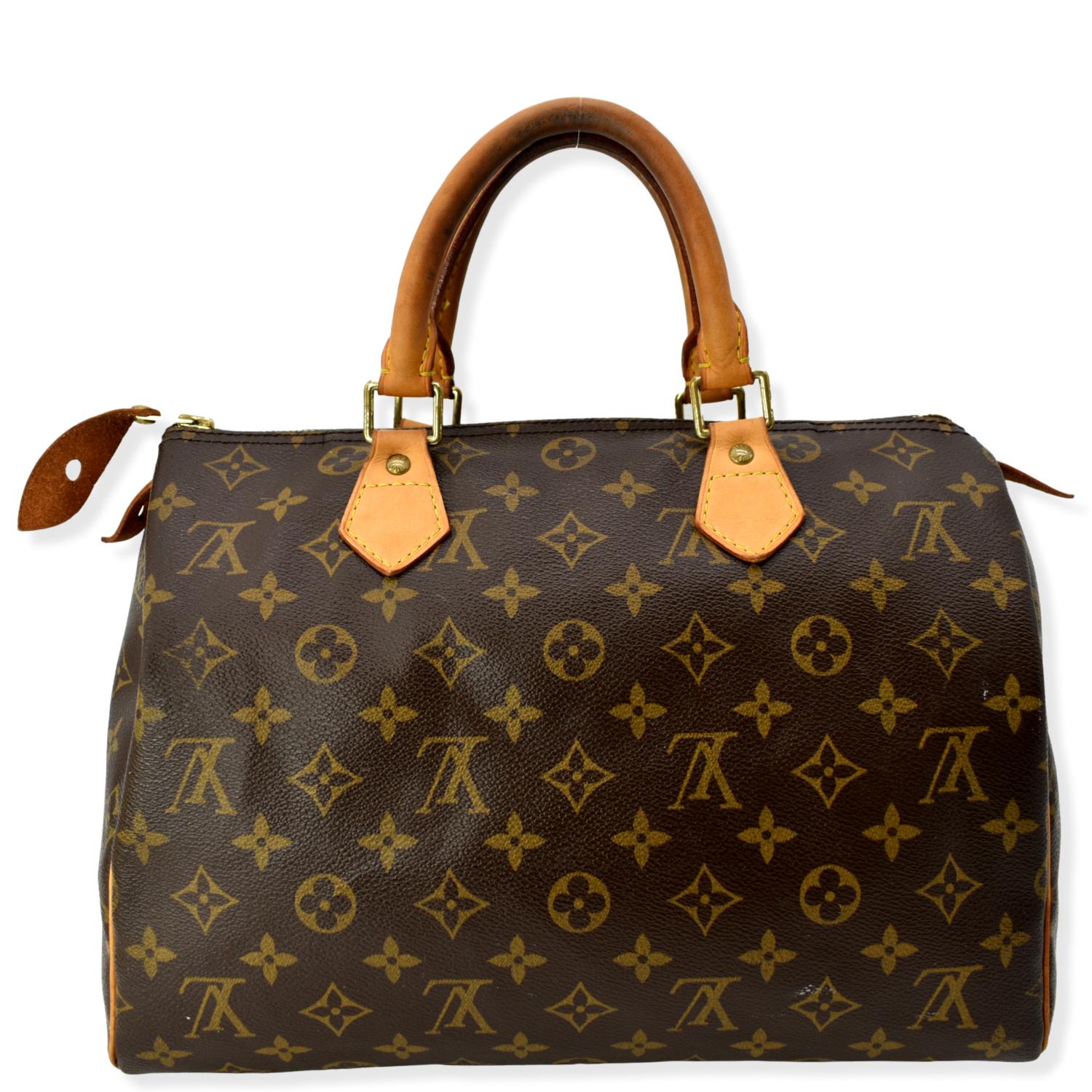 Brown Louis Vuitton Monogram Speedy 30 Bag