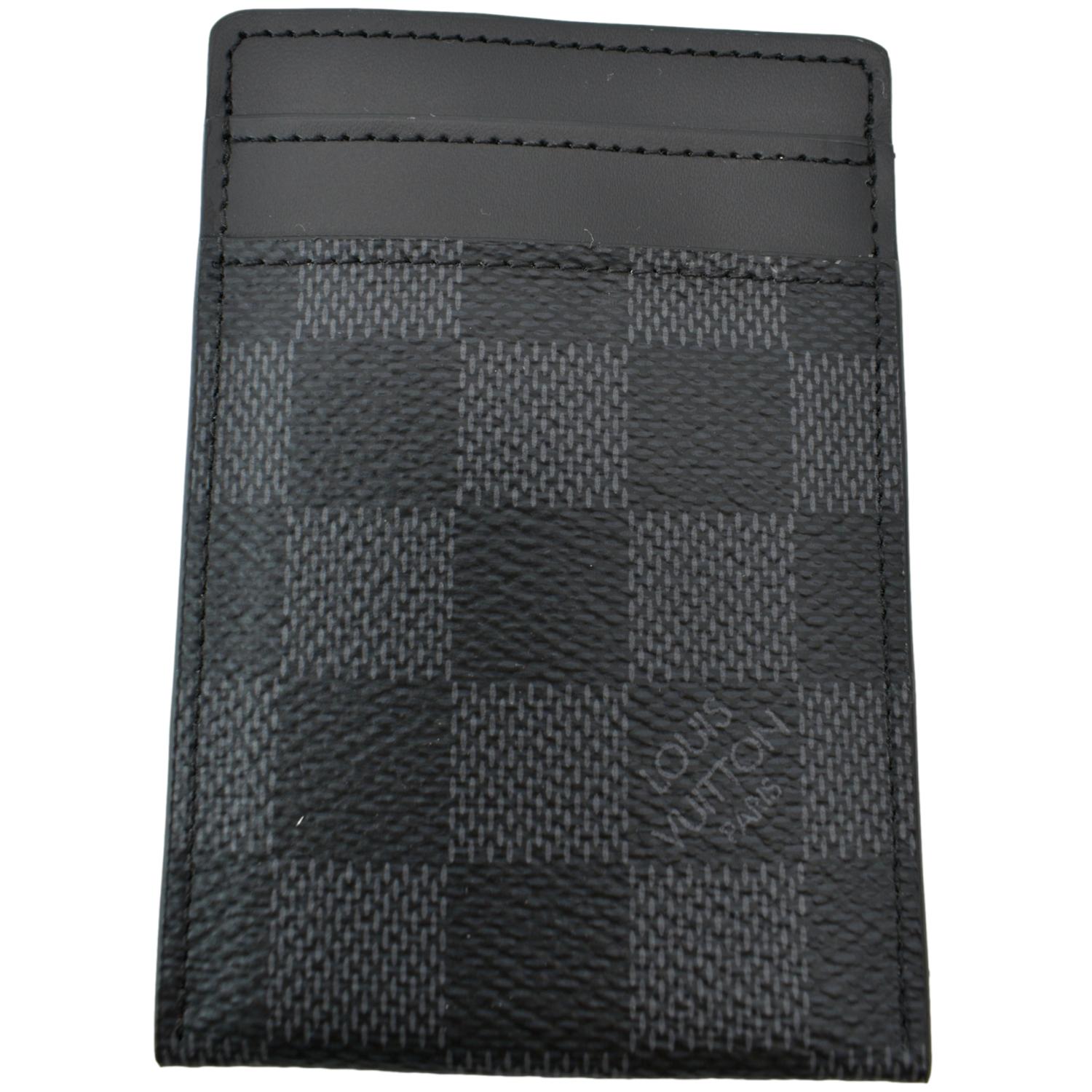 Louis Vuitton 2017 Damier Graphite ID Card Holder - Black Wallets