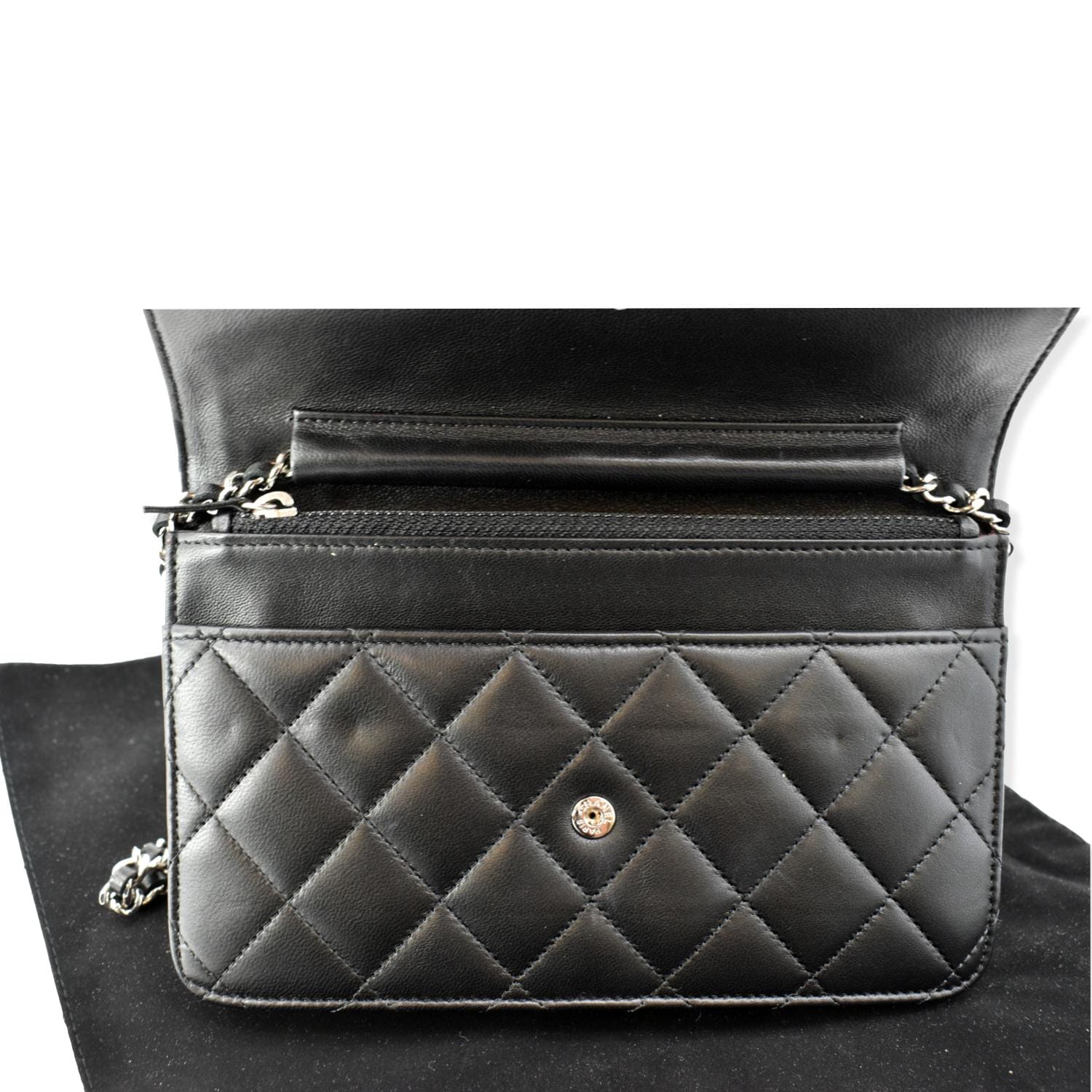 Chanel Large Black Wallet Lambskin Leather – l'Étoile de Saint Honoré