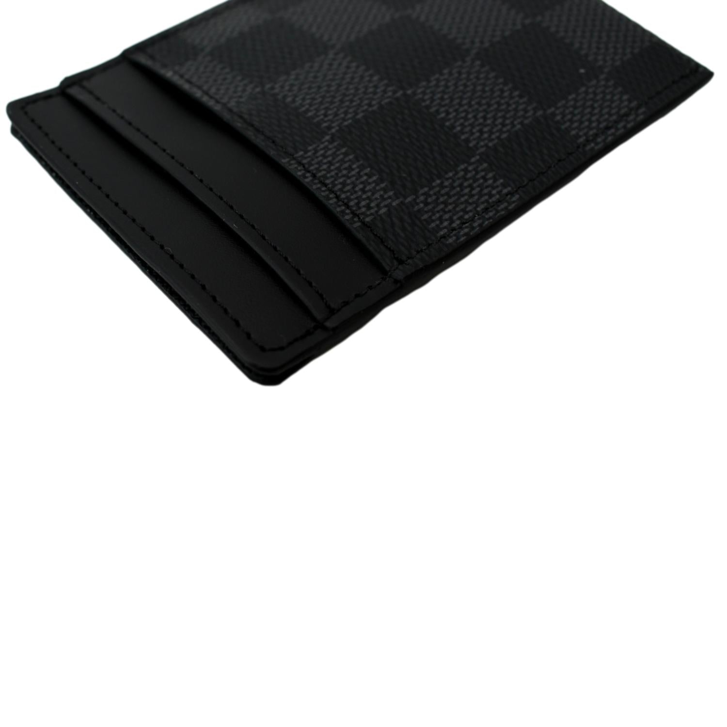 Louis Vuitton Black Damier Graphite Long Card Holder Wallet Case Porte  Cartes For Sale at 1stDibs