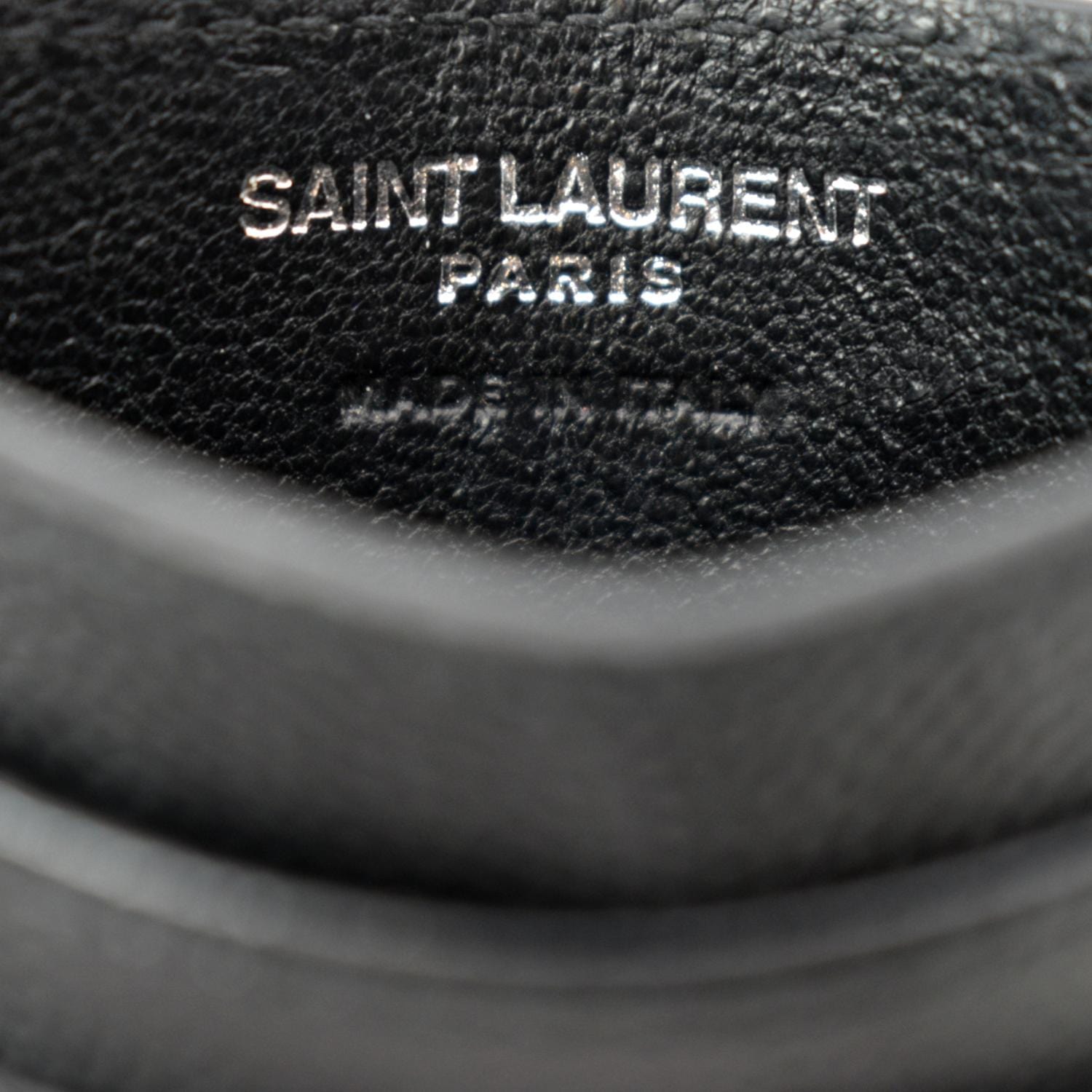 Paris Leather Card Case in Black - Saint Laurent