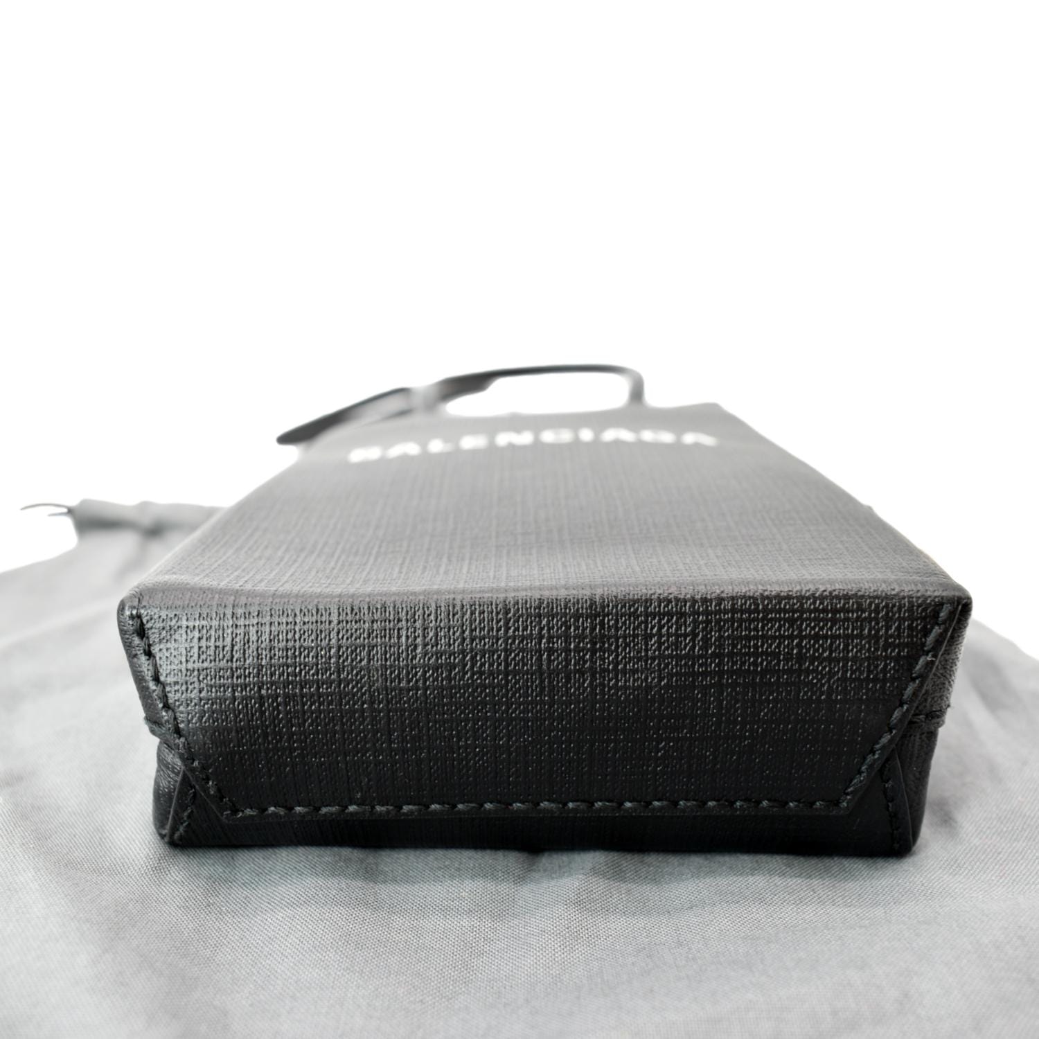 Balenciaga Black Calfskin Leather Sport Print Phone Holder Bag 618189 – ZAK  BAGS ©️