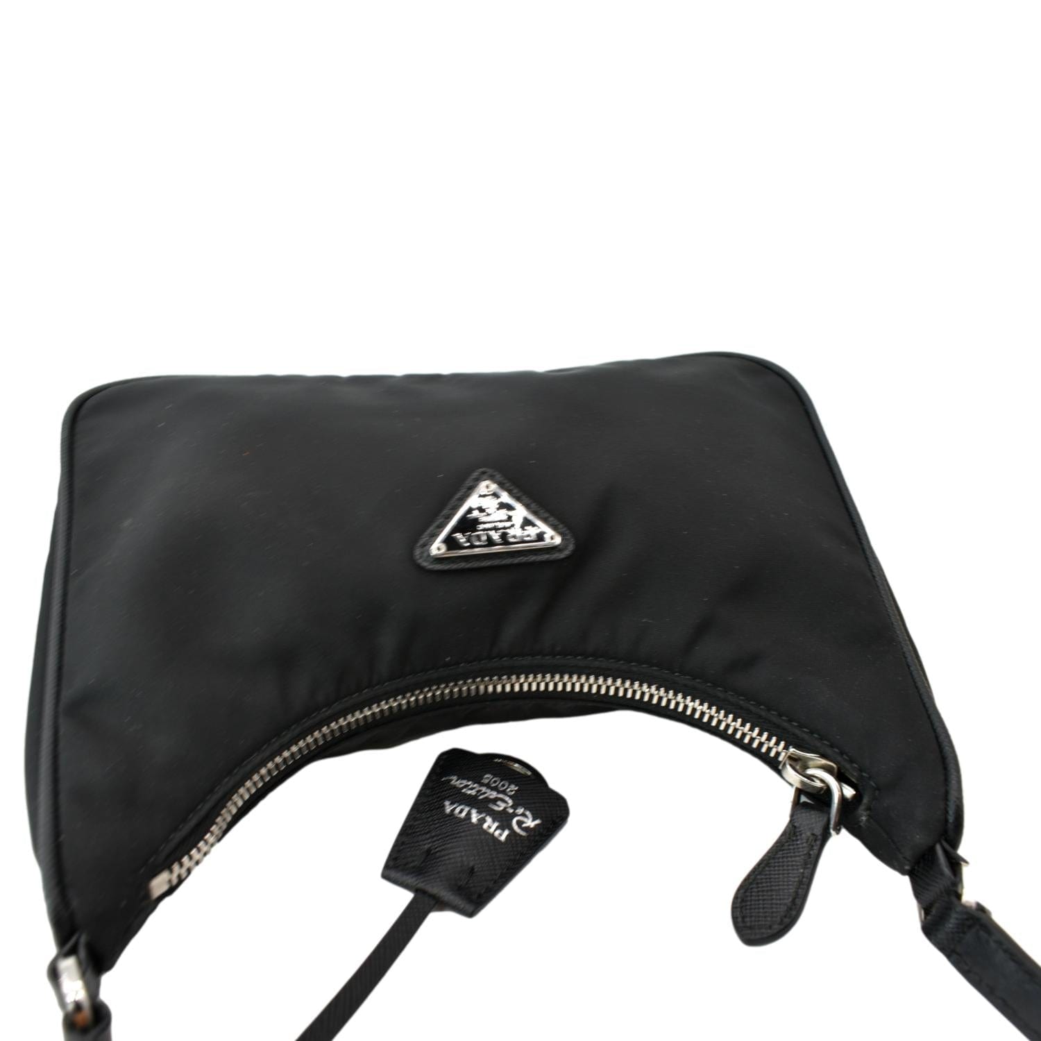 Prada Re-Edition Shoulder Bag Mini Nylon Black in Nylon with Silver-tone -  US