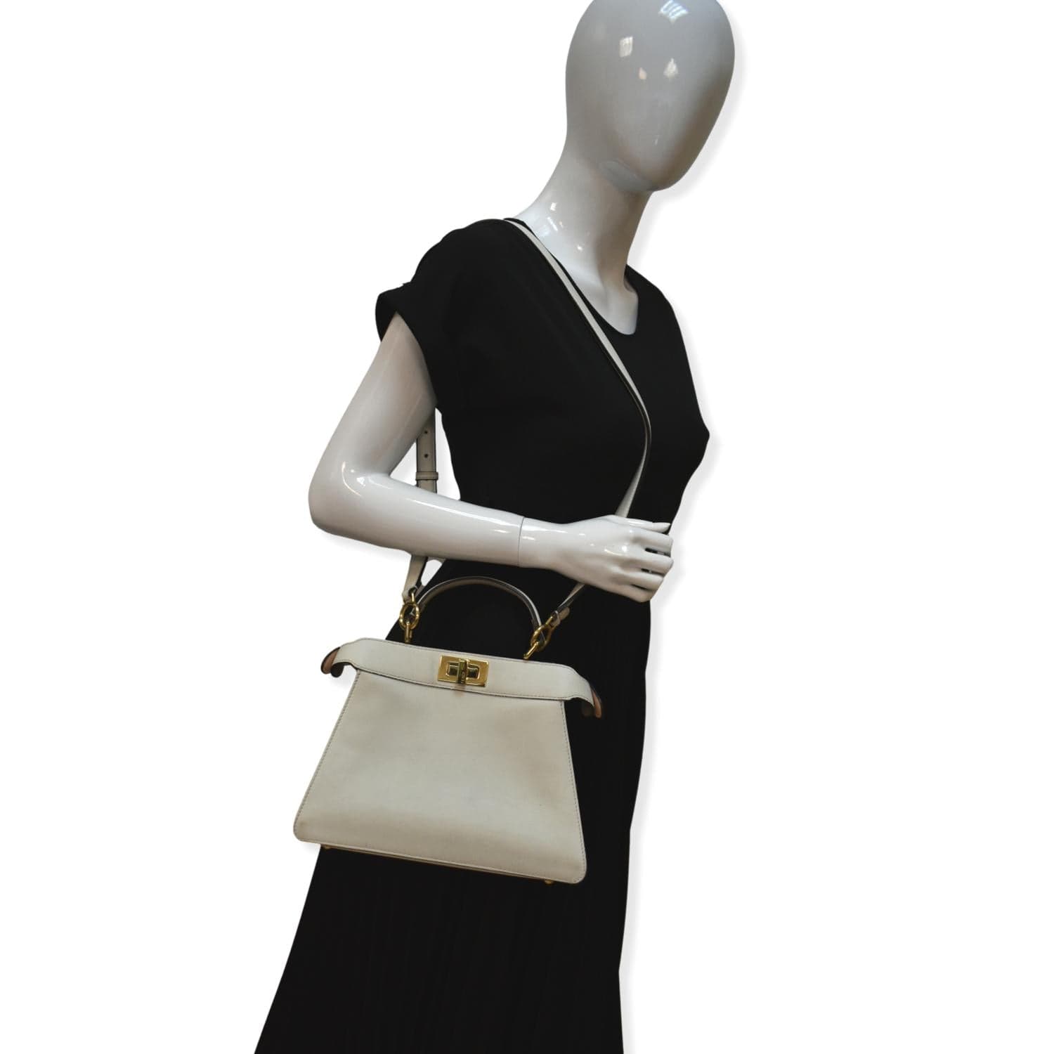 Fendi Baguette Peekaboo Chain Crossbody Handbag Shopping Bag