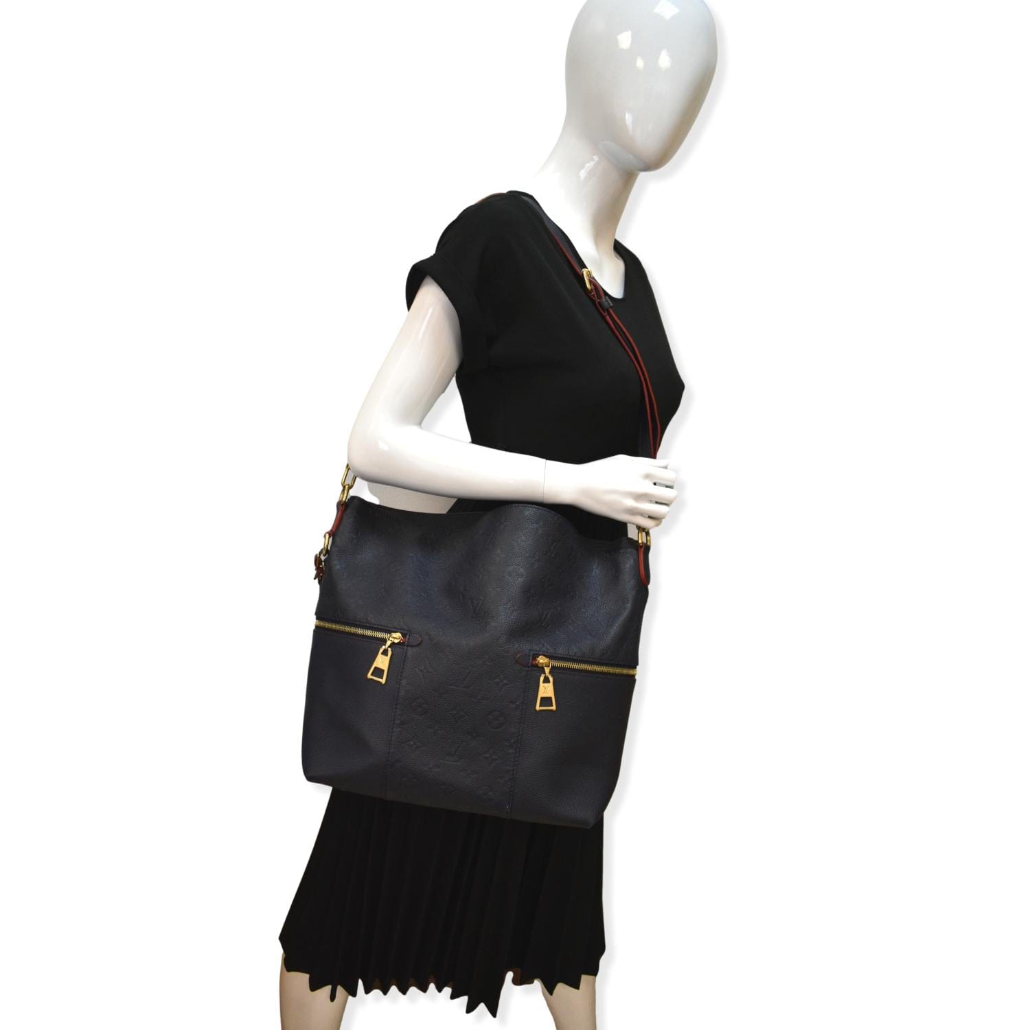 Louis Vuitton Hobo Shoulder Bag Melie Monogram Empreinte Navy