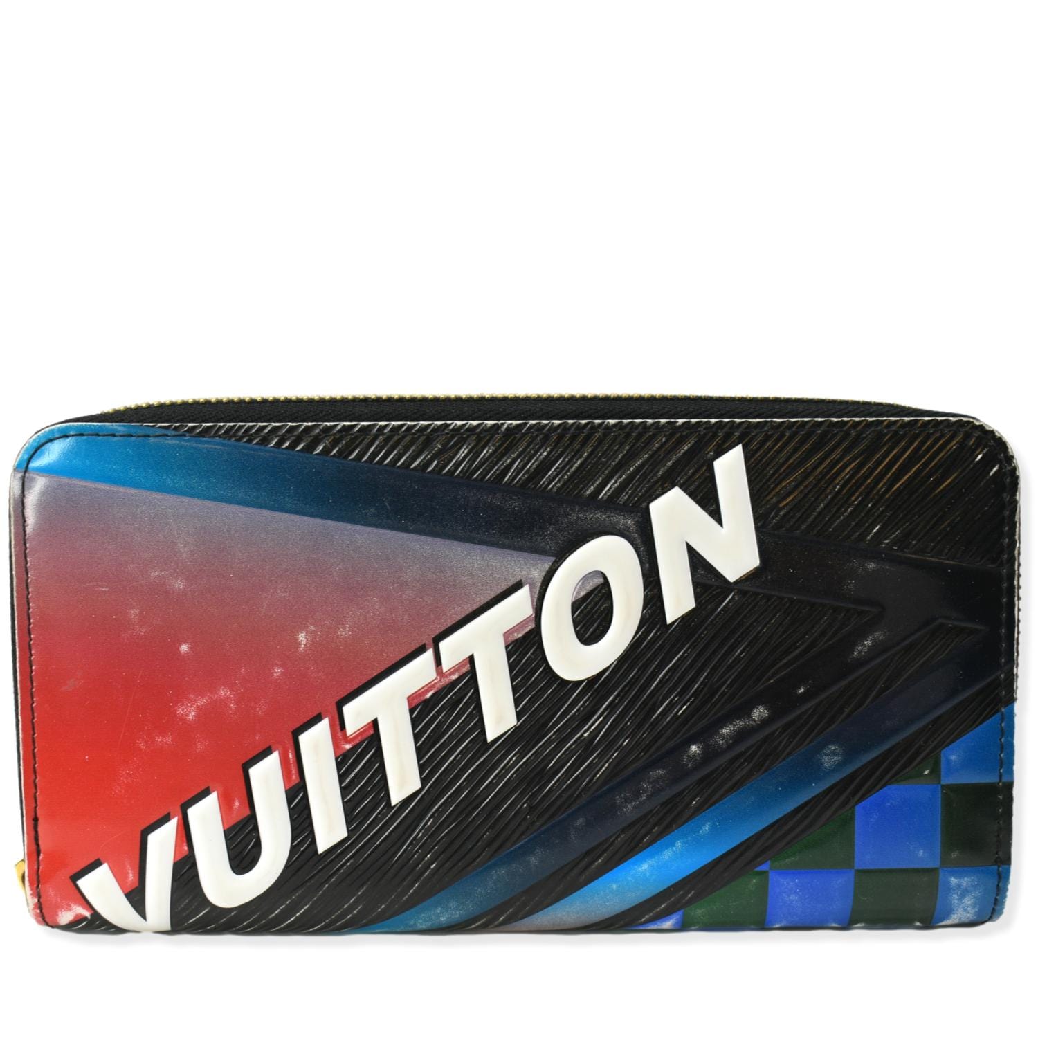 Louis Vuitton Zippy Wallet in Blue EPI Leather