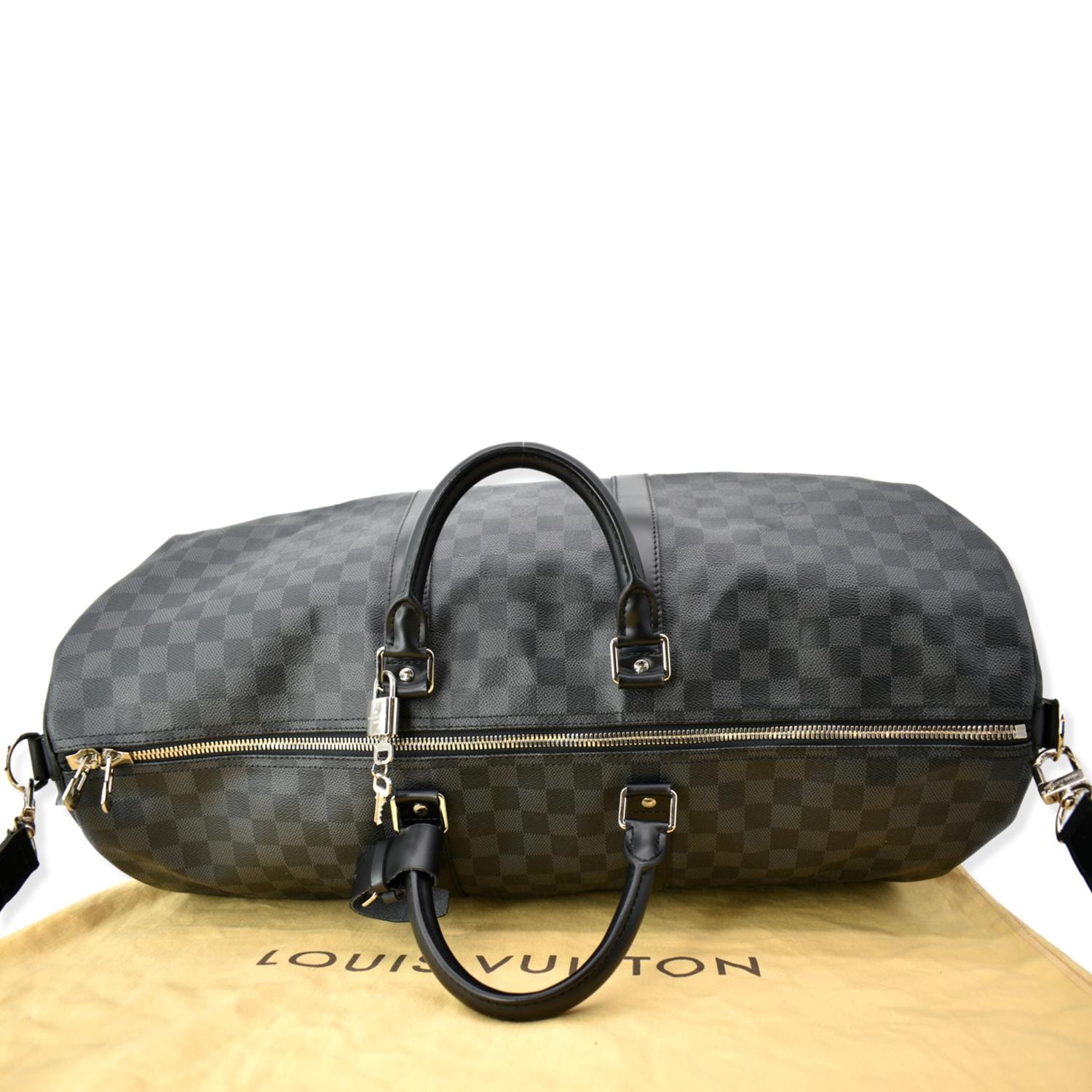 Louis Vuitton Damier Graphite Keepall Bandouliére 55 - Black Weekenders,  Bags - LOU810088