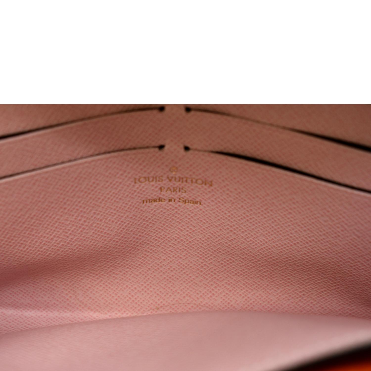 Authentic Louis Vuitton Wallet Monogram Jeanne Rose Ballerine With