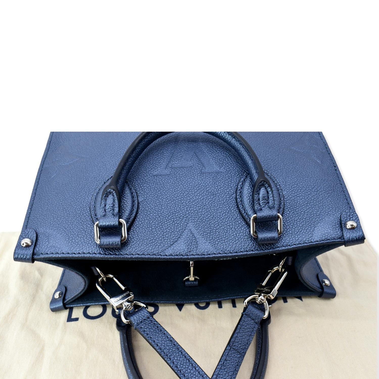 Louis Vuitton - Authenticated OnTheGo Handbag - Plastic Blue for Women, Never Worn