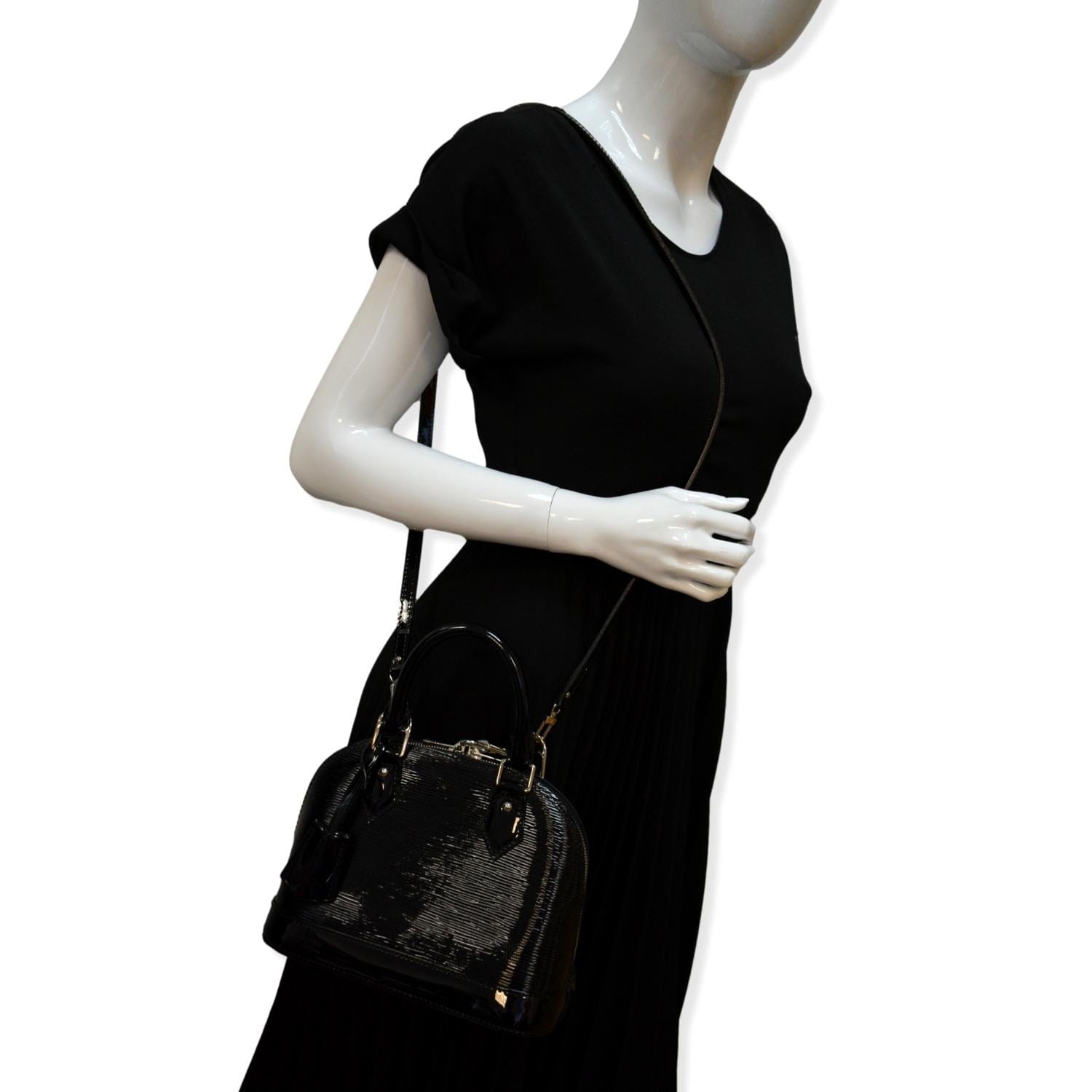 Louis Vuitton Alma Bb Leather Handbag