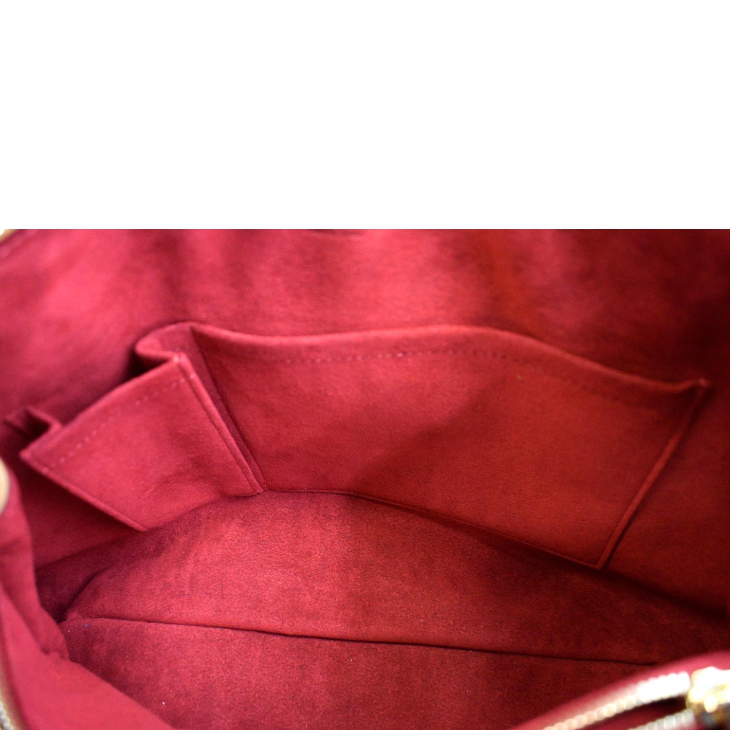 Louis Vuitton Damier Ebene Canvas Leather Griet Shoulder Bag