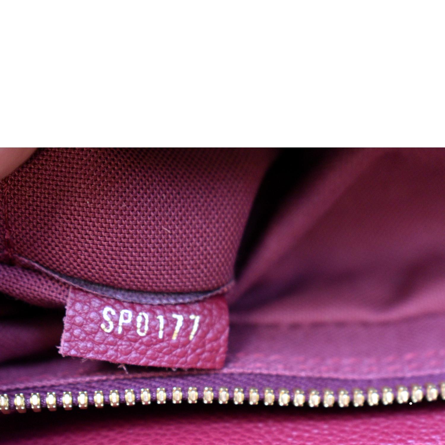 Louis Vuitton Vosges Handbag Whipstitch Monogram Empreinte Leather
